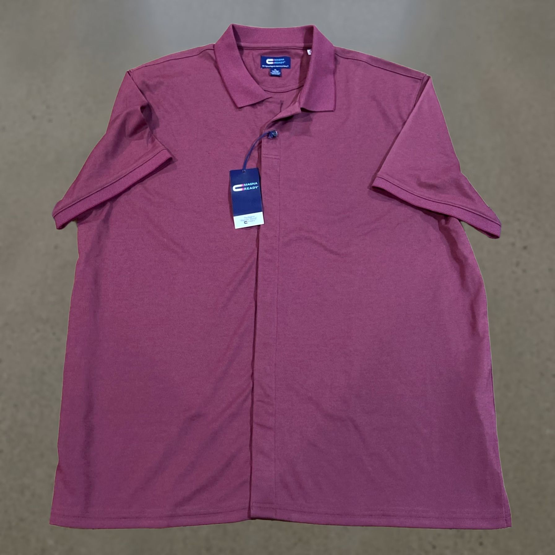Vintage Magna-Ready Polo Magnetic Closure Pima Cotton Men’s XL Red Polo Mens XL Red Magna-Ready Polo Magnetic Closure Pima Cotton Men’s XL Red Size US XL / EU 56 / 4 - 1 Thumbnail