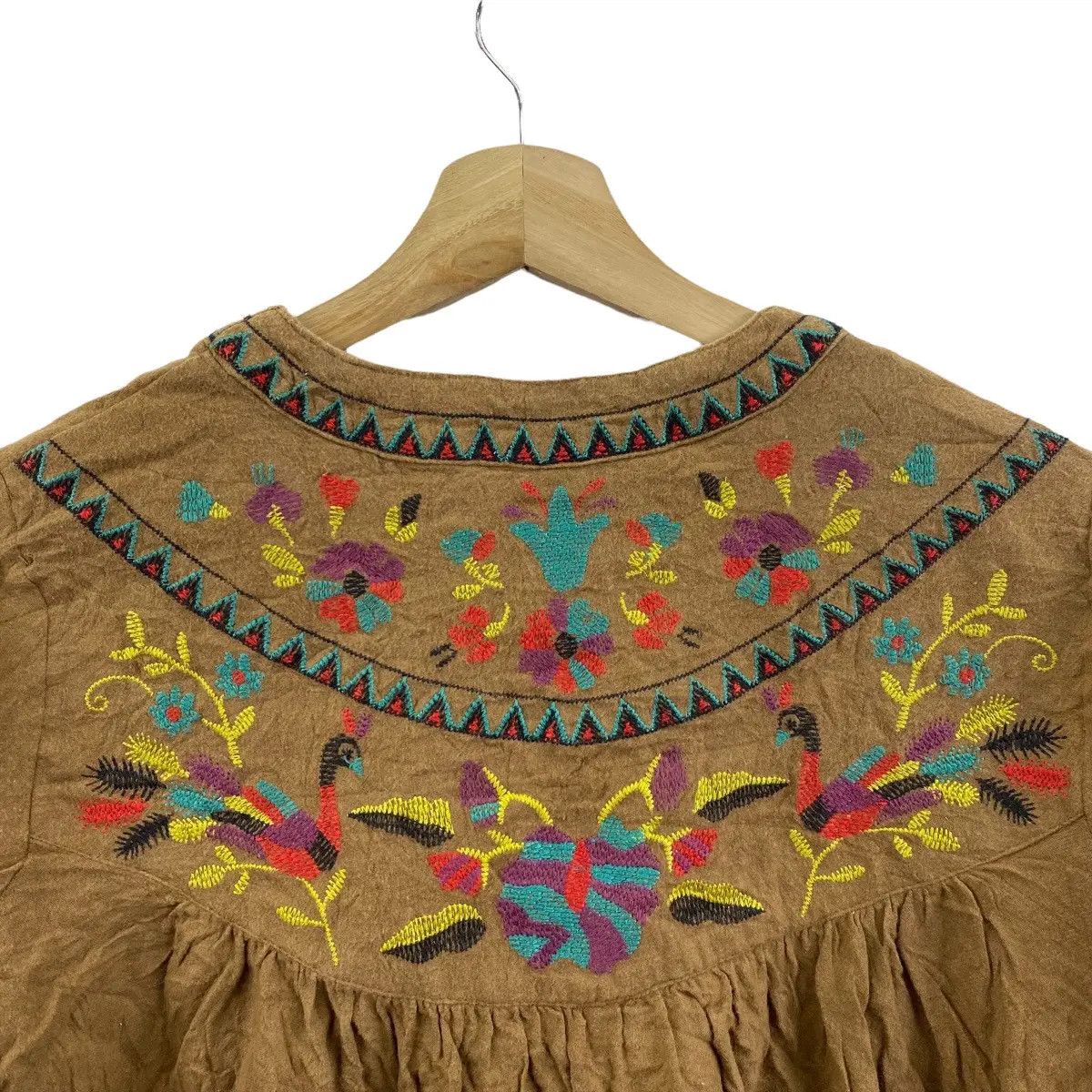 Vintage Vtg TITICACA NAVAJO AZTEC Aboriginal Blouse Sweater Pullover Size M / US 6-8 / IT 42-44 - 4 Thumbnail