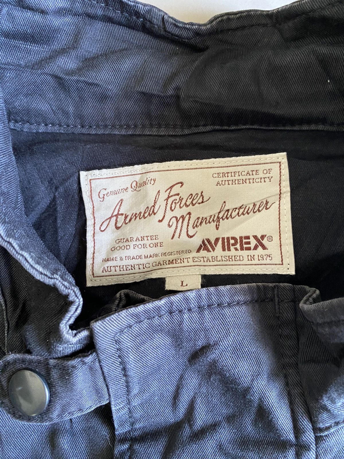 Alpha Industries × Avirex × Vintage Vintage avirex canvas bomber jacket Size US L / EU 52-54 / 3 - 6 Thumbnail