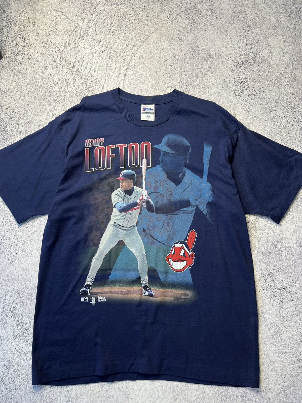 MLB Vintage 1996 Kenny Lofton Pro Player MLB Made in USA Tee Size US XL / EU 56 / 4 - 6 Thumbnail