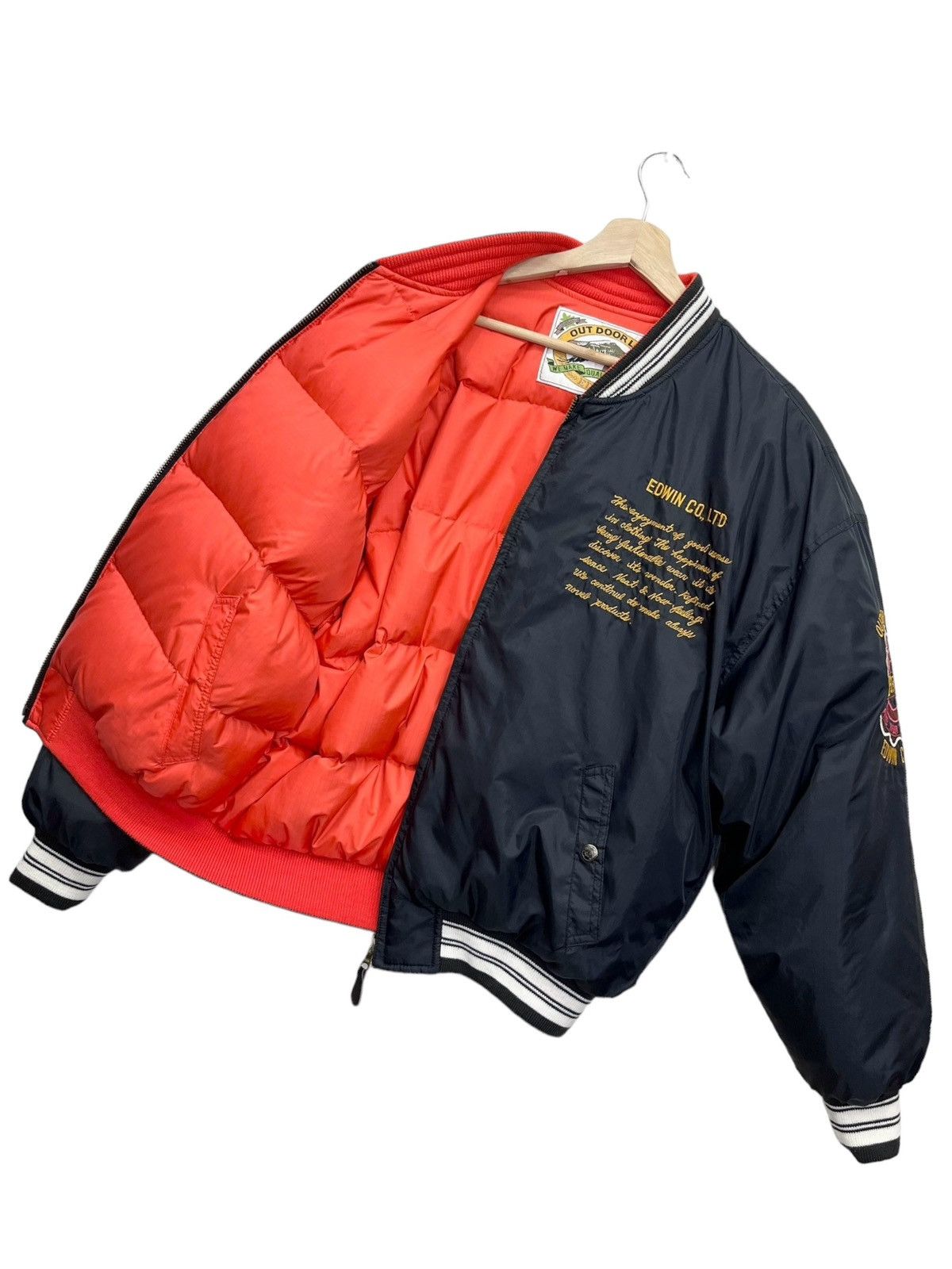 Edwin 🔥Vintage 80’s EDWIN OUTDOOR LIFE DOWN Reversible Jacket Size US L / EU 52-54 / 3 - 2 Thumbnail