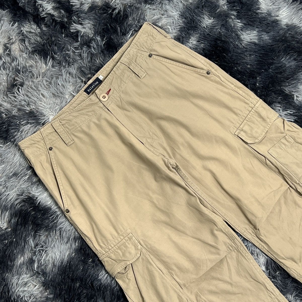 Japanese Brand Halation Cargo Pants Size US 33 - 3 Thumbnail