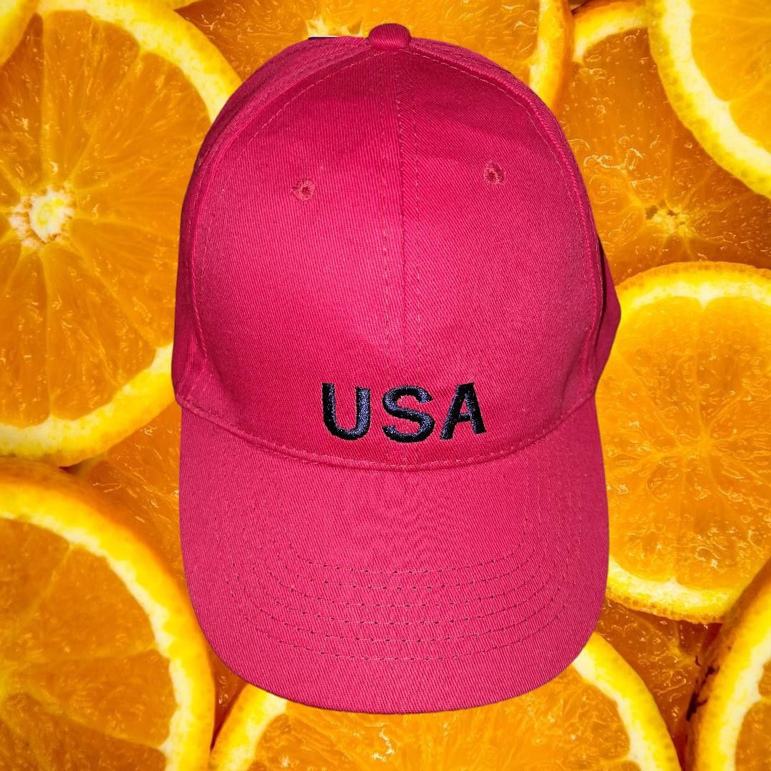 Other New Red and Black USA Adjustable Hat Size ONE SIZE - 1 Thumbnail