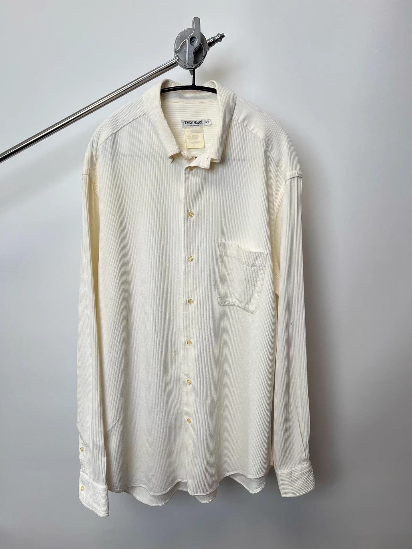 Giorgio Armani Giorgio Armani 00s Oversized Pleated Shirt Size US L / EU 52-54 / 3 - 1 Thumbnail