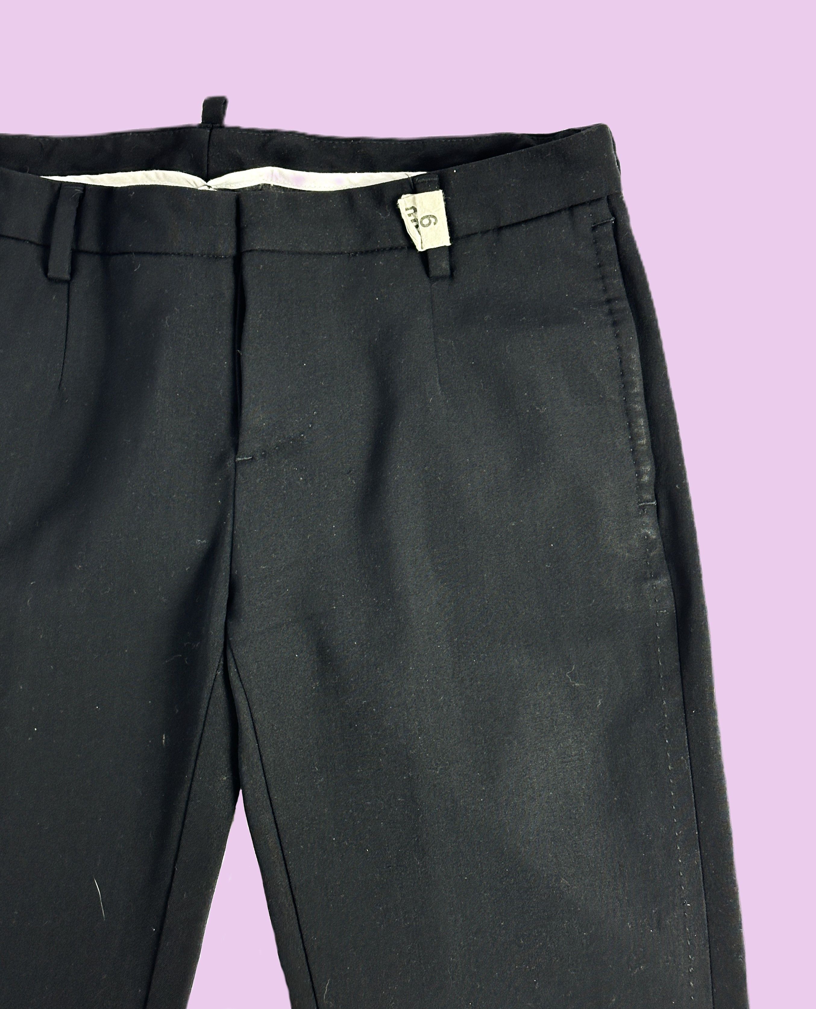 Dsquared2 Black Stretch Trousers Size 29" - 3 Thumbnail