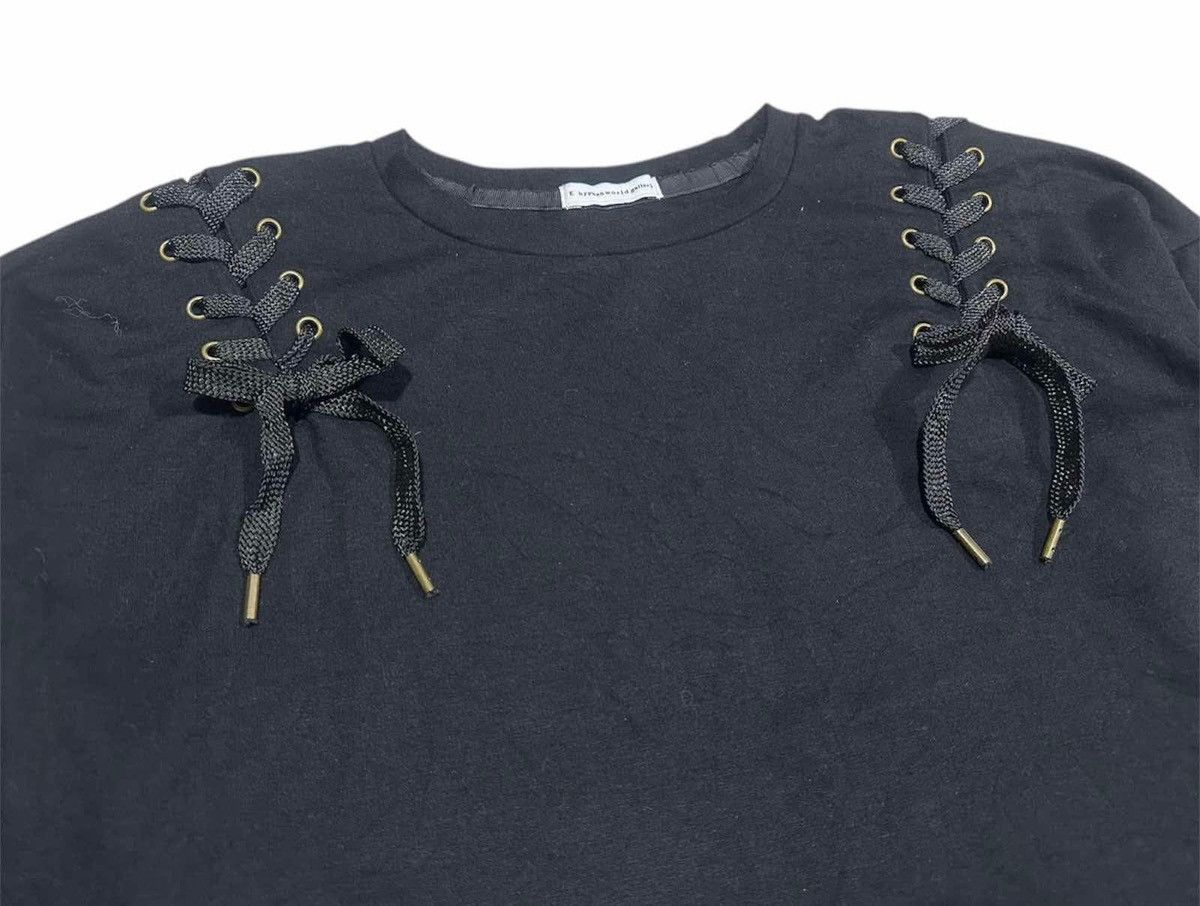 Hysteric Glamour × If Six Was Nine × Japanese Brand 🔥Sixk Y2K E Hyphen World Gallery Laces Up Bondage Ls Shirt Size US S / EU 44-46 / 1 - 4 Thumbnail