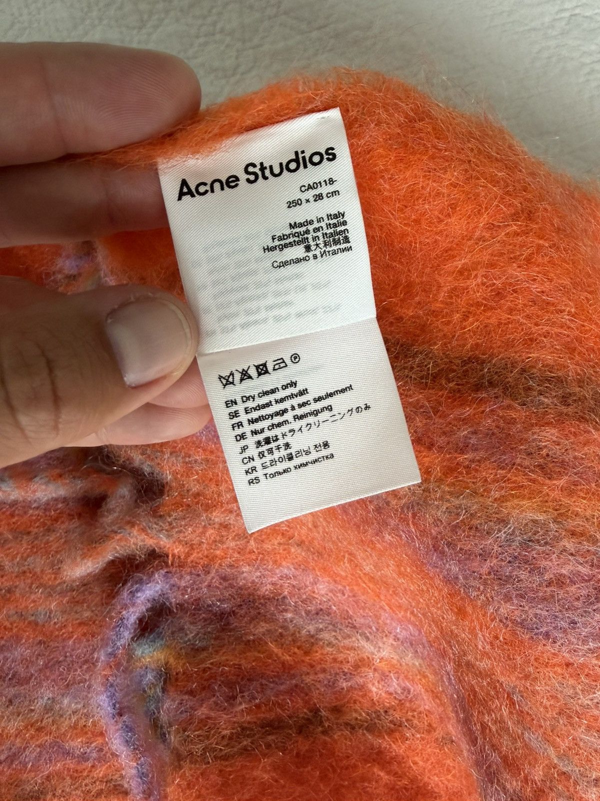 Acne Studios Acne Scarf Multi Color Size ONE SIZE - 5 Thumbnail