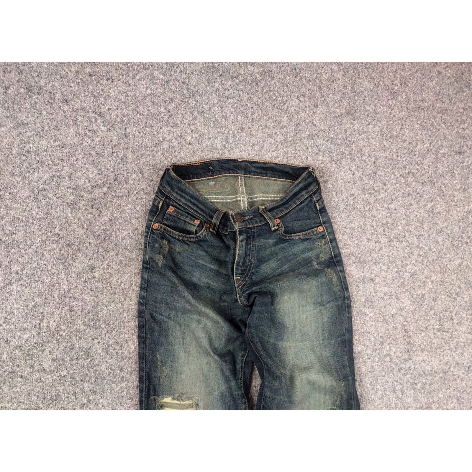 Levi's VINTAGE Levi's 529 Bootcut Jeans Distressed Denim 26 Blue 90s Gothic Grunge Women XS? Size 26" / US 2 / IT 38 - 4 Thumbnail
