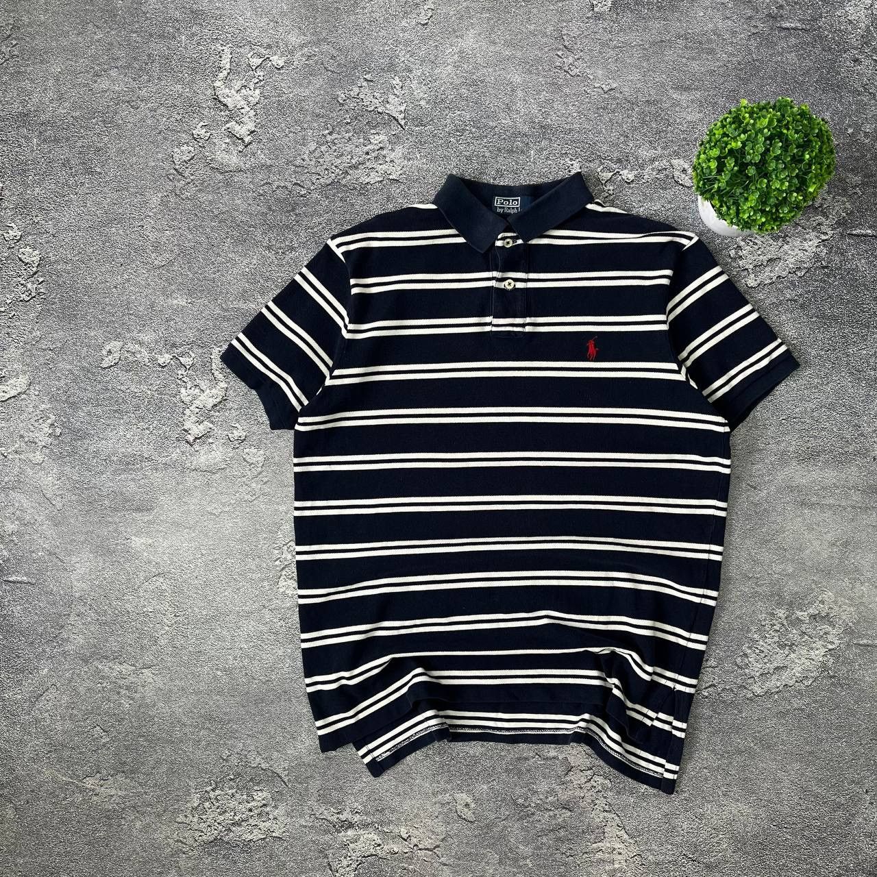 Polo Ralph Lauren Vintage Y2k Polo Ralph Lauren striped designer polo tee Size US L / EU 52-54 / 3 - 1 Thumbnail