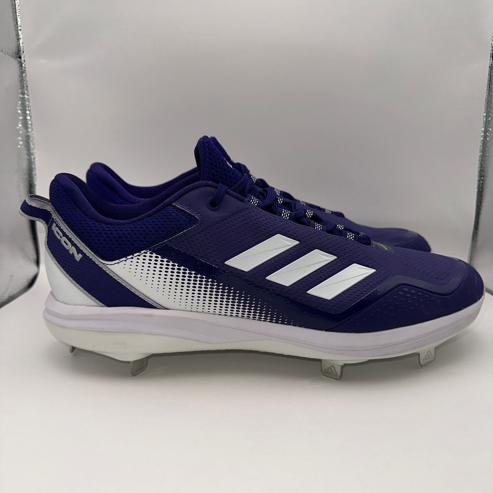 Adidas Adidas Icon 7 Mens 14 Metal Baseball Cleats Purple S23854 Size US 14 / EU 47 - 3 Thumbnail