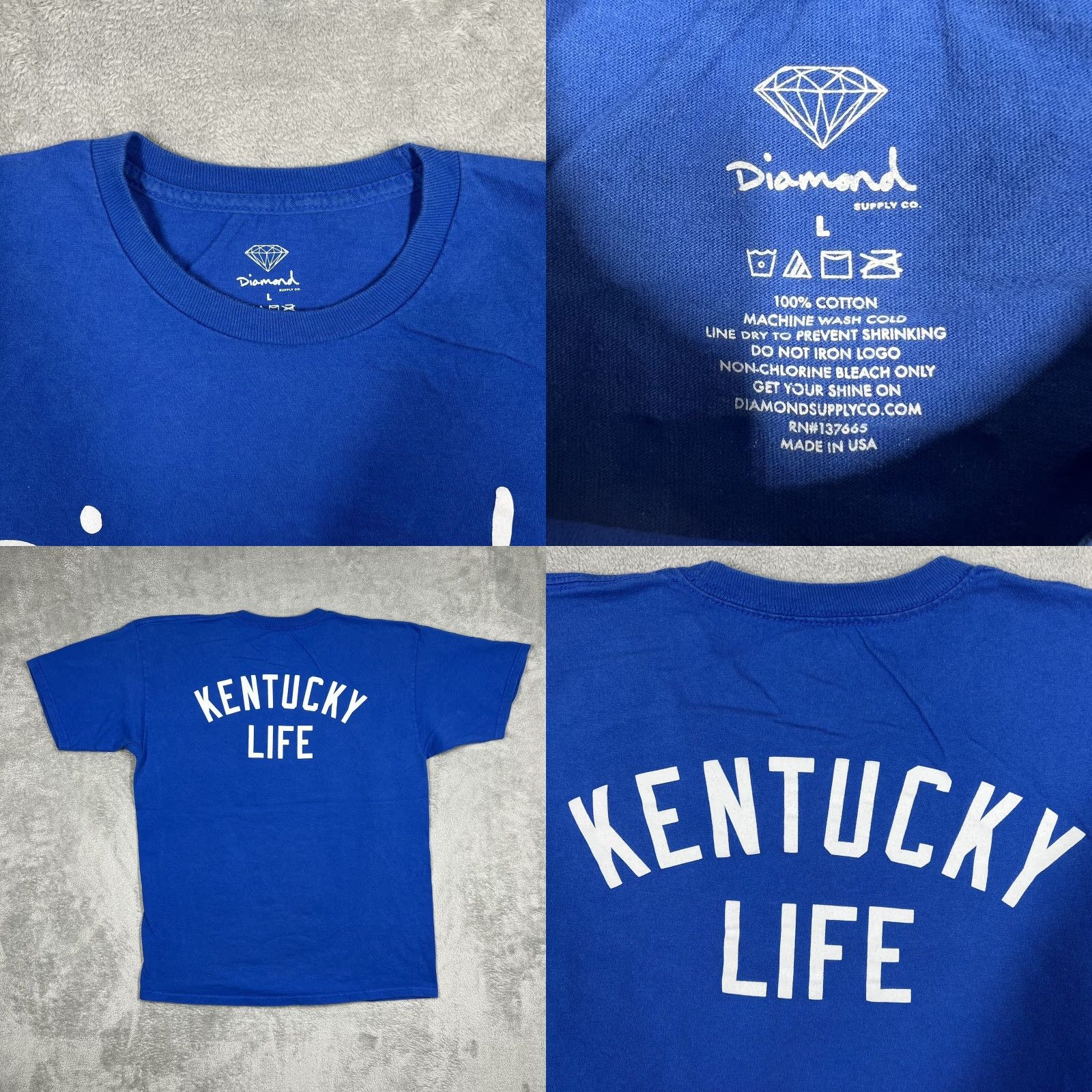 Diamond Supply Co. Diamond Supply Co. X Oneness KENTUCKY LIFE T-Shirt Royal Blue Mens L Logo Argyle Diamond Kentucky Wildcats Basketball Football 90s? No — (Vintage: No) Size US L / EU 52-54 / 3 - 8 Thumbnail
