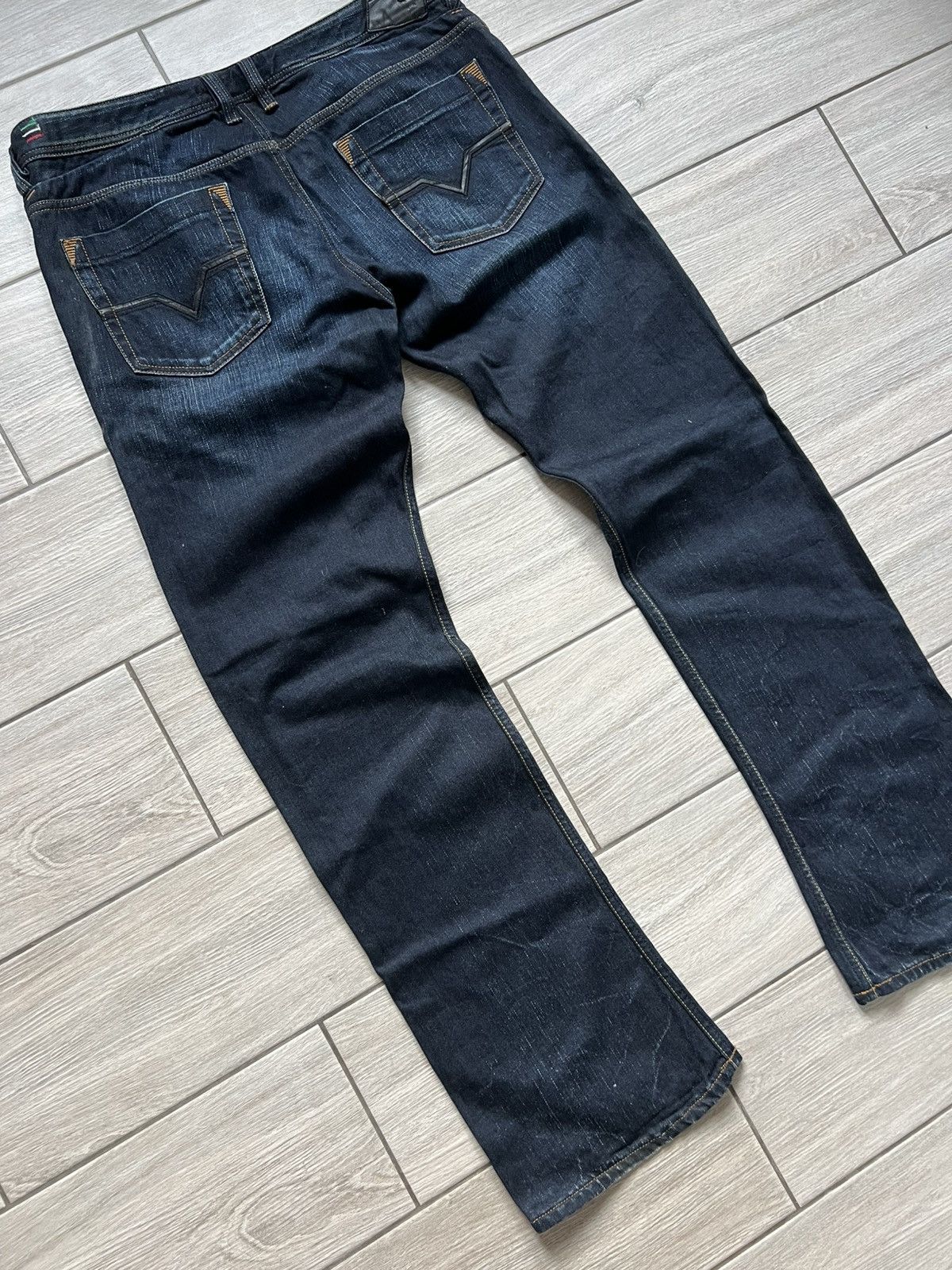 Diesel Diesel Safado Slim Straight Wash 3D Selvedge Denim Jeans Size US 36 / EU 52 - 6 Thumbnail