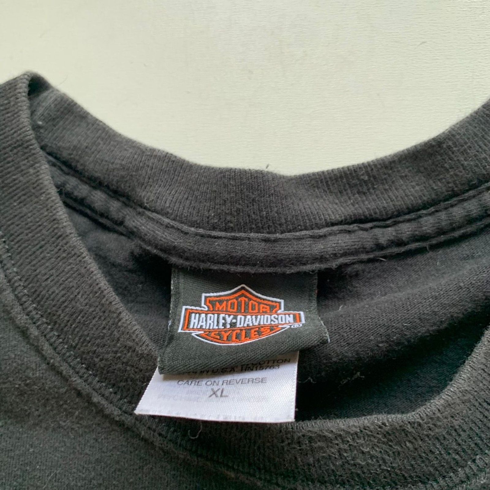 Harley Davidson × Vintage Vintage Y2K Harley Davidson Racing T Shirt XL Faded Black Size US XL / EU 56 / 4 - 8 Thumbnail