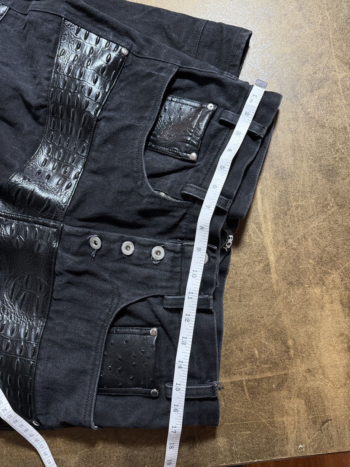 Other ROY PUBLIC LABEL FAUX LEATHER DENIM SAMPLES Size US 34 / EU 50 - 10 Thumbnail