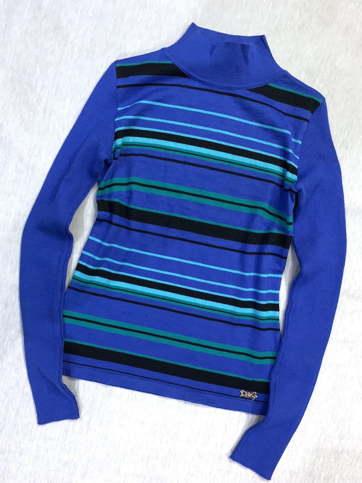 Dolce & Gabbana Dolce & Gabban Knit Longsleeve Shirt Size M / US 6-8 / IT 42-44 - 2 Thumbnail