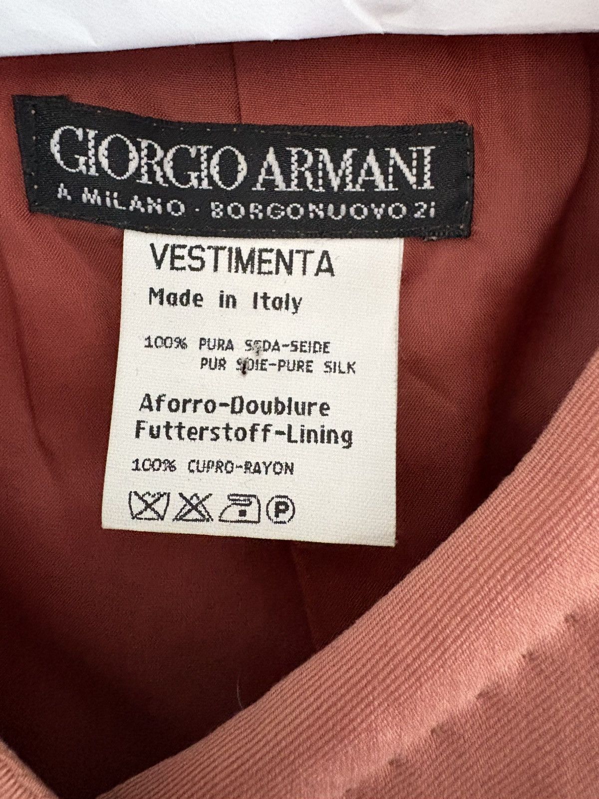 Giorgio Armani Vintage Giorgio Armani Silk Blazer Size L / US 10 / IT 46 - 2 Thumbnail
