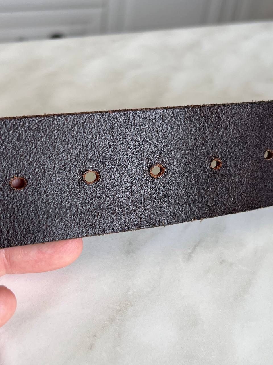 Diesel Diesel Belt Vintage Avant Garde Y2K Style Studded Logo Steel Size ONE SIZE - 10 Thumbnail