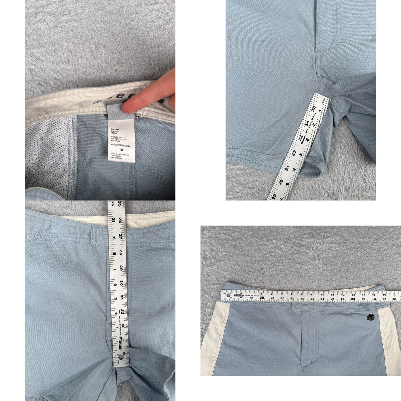 The North Face The North Face Shrots Women 10 Blue White Cotton Blend A5 Series Hike Gym 32x5 Size 32" / US 10 / IT 46 - 8 Thumbnail