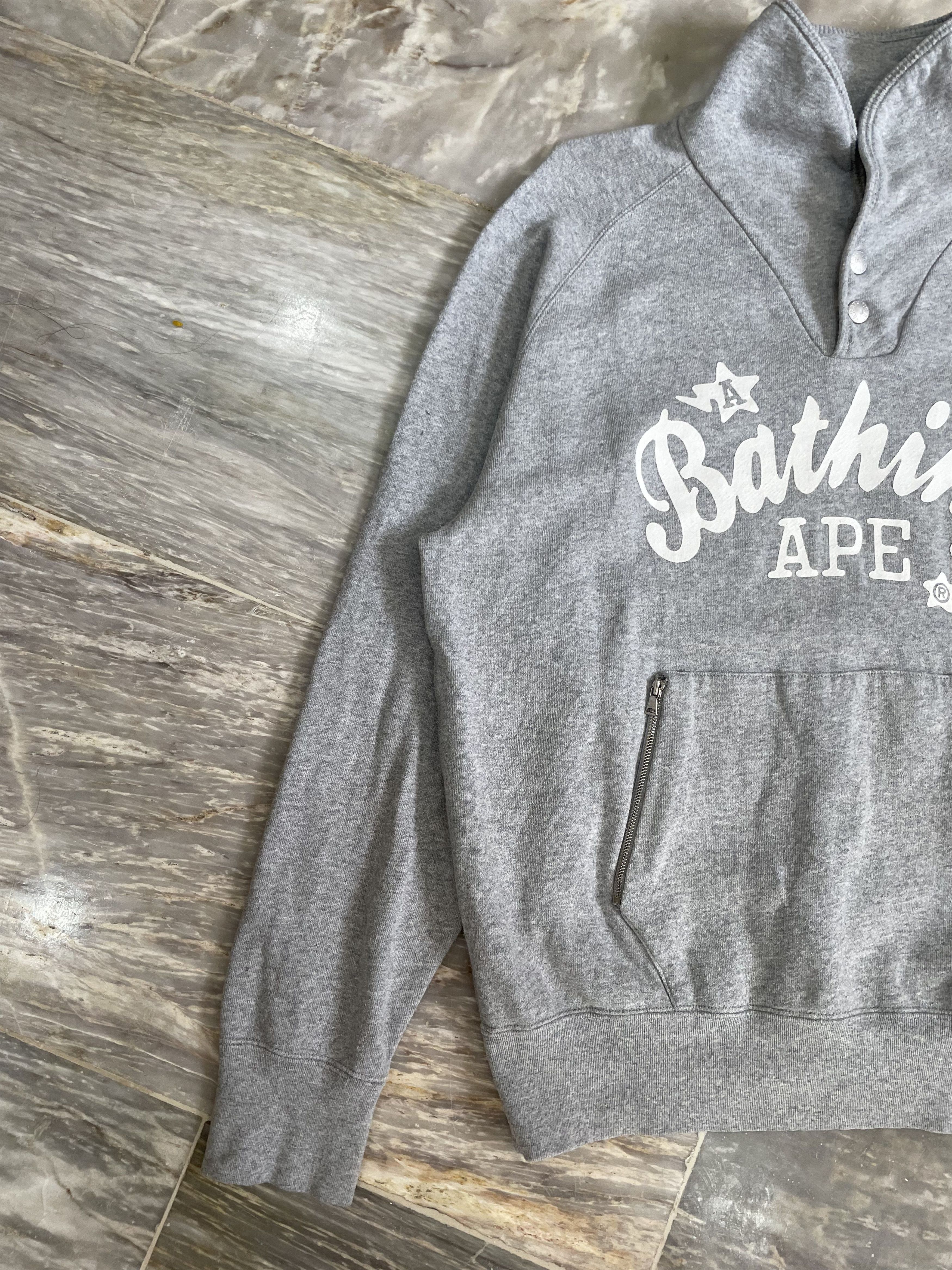 Bape × Nigo OG Bape Classic Bapesta Cursive Spellout Pullover Size US M / EU 48-50 / 2 - 4 Thumbnail