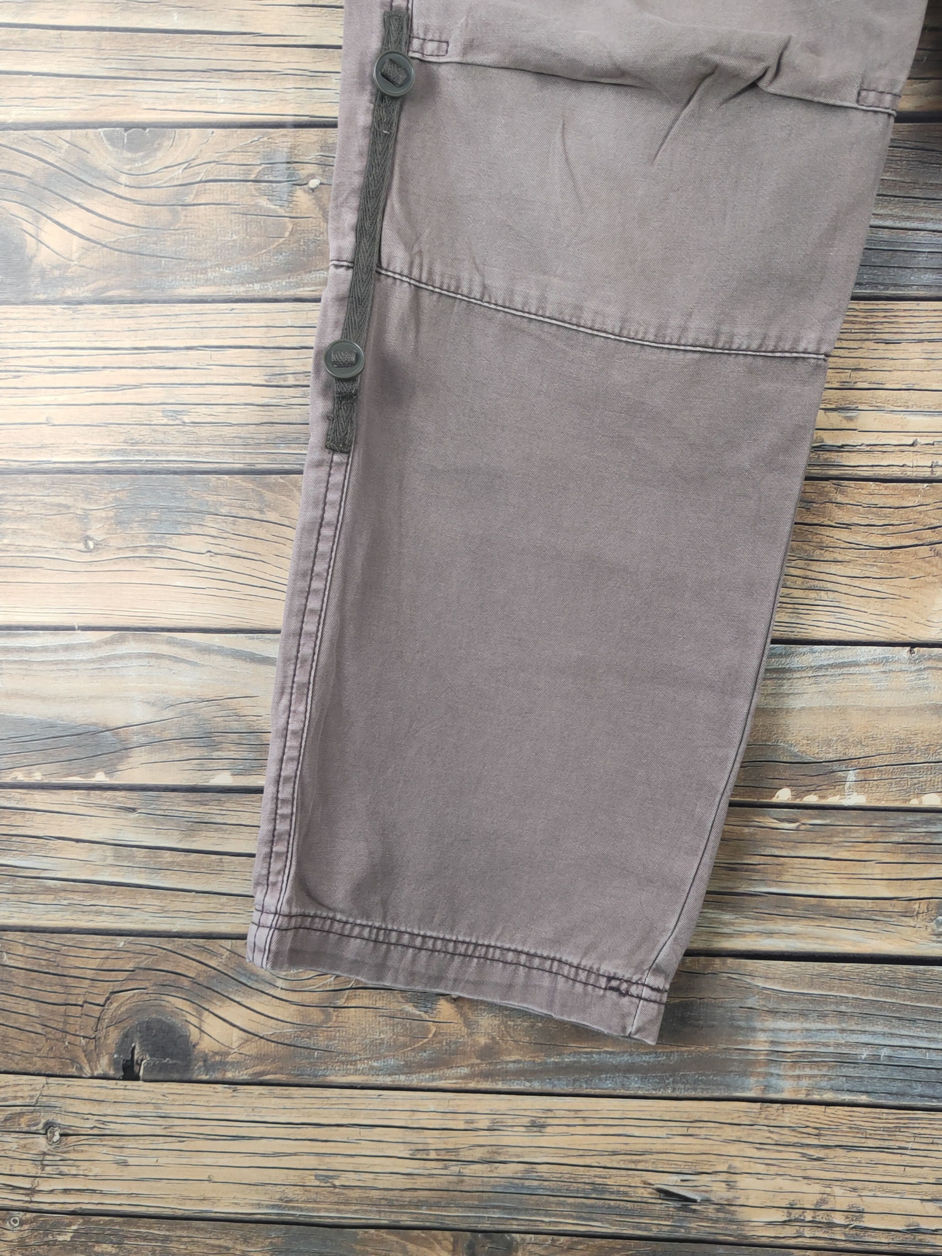 Japanese Brand DL Japanese Brand Brown Faded Multipocket Cargo Pants #1644 Size US 30 / EU 46 - 4 Thumbnail