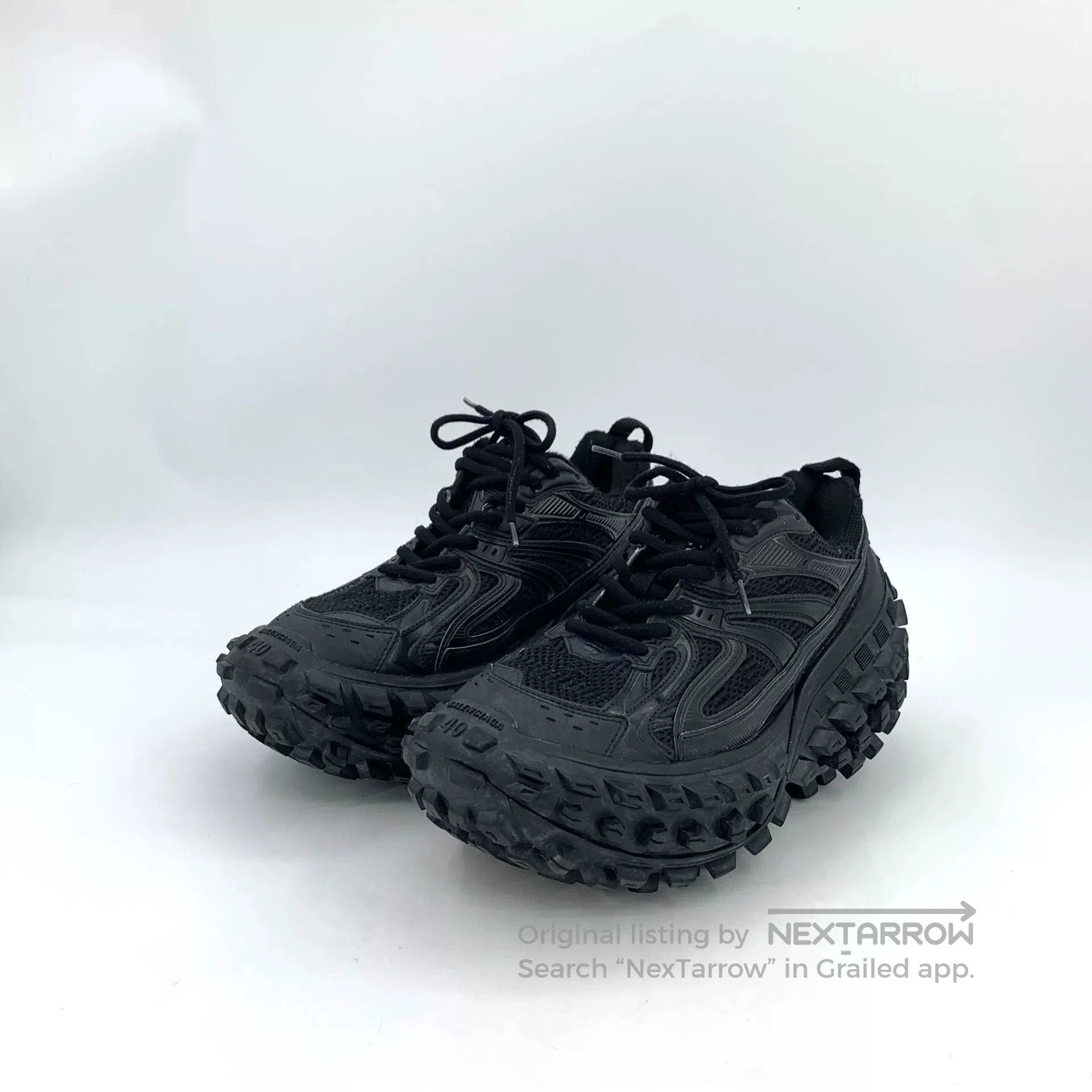 Balenciaga Balenciaga Bouncer Black Vintage Thick Sole Shoes. Size US 8 / EU 41 - 1 Thumbnail