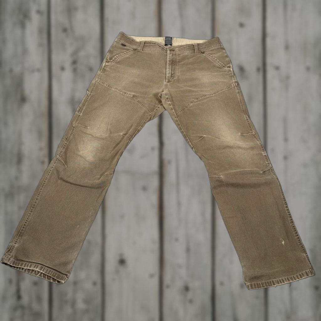 Doublet VINTAGE Kuhl The Lawless Pants Men 38x32 Brown Canvas Work Carpenter Stretch 5-Pocket Denim Style Regular Straight Mens Size US 38 / EU 54 - 1 Thumbnail