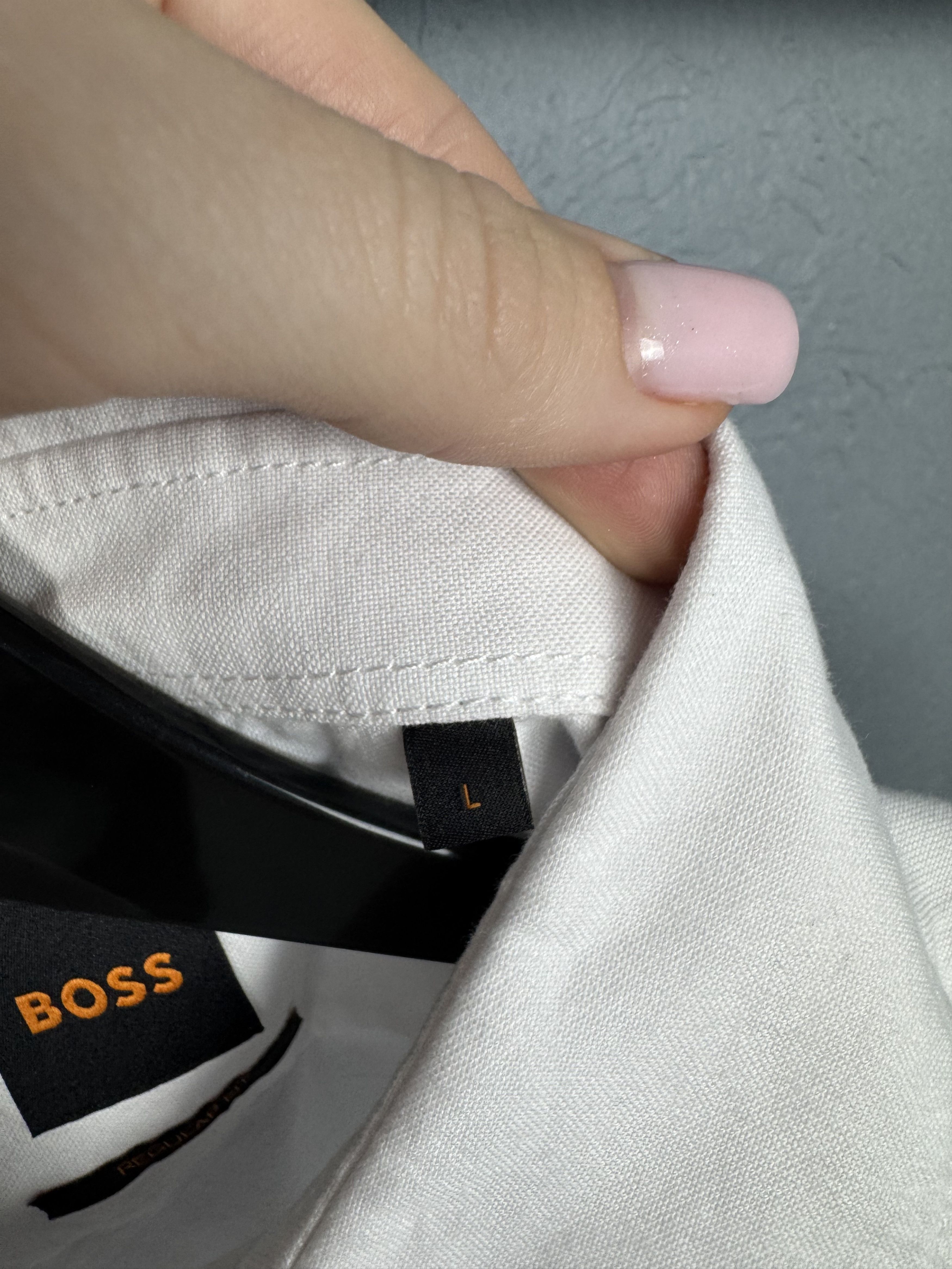 Hugo Boss Hugo Boss Mens White Short Sleeve Shirt Size US L / EU 52-54 / 3 - 5 Thumbnail