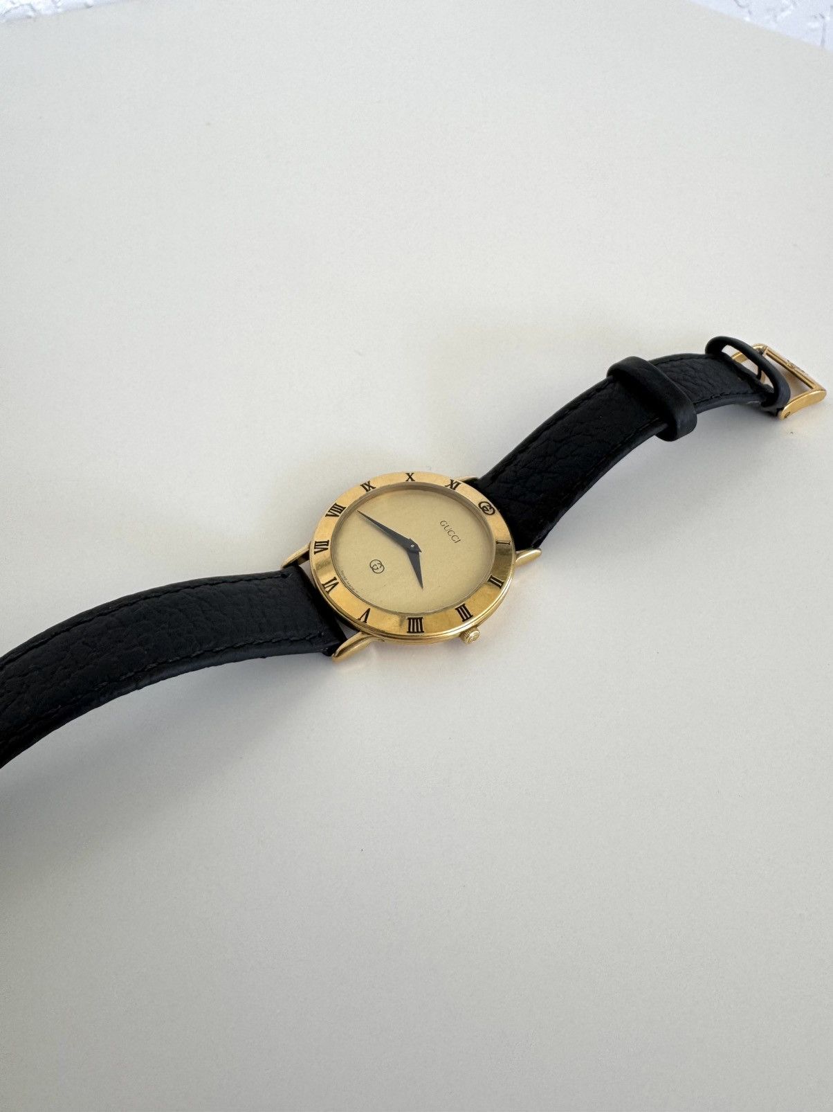 Gucci ★0% TAX★ GUCCI 18K GOLD PLATED ART DECO 3000M WATCH 90S Size ONE SIZE - 4 Thumbnail