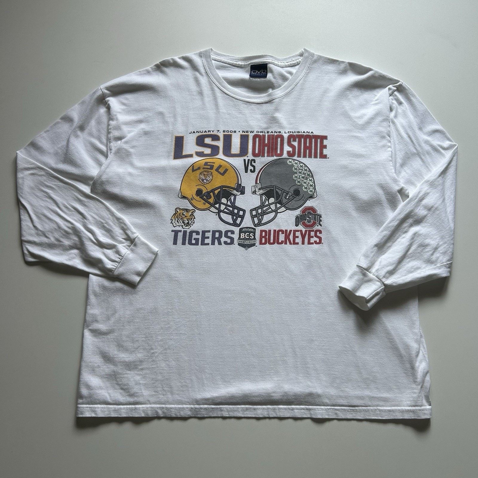 NCAA Vintage Ohio State Buckeyes LSU Shirt Long Sleeve 2XL Y2K Size US XXL / EU 58 / 5 - 1 Thumbnail
