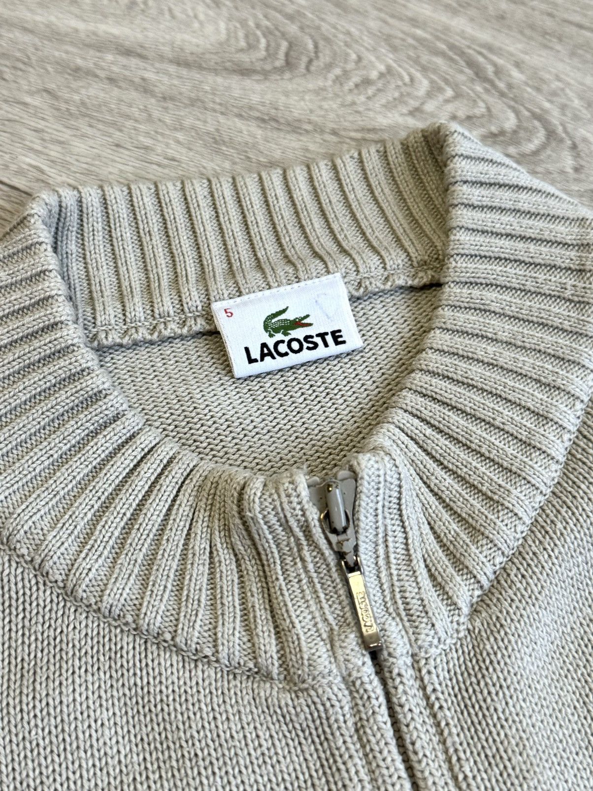 Lacoste 🔷Vintage Lacoste Zip Sweater 90s🔷 Size US L / EU 52-54 / 3 - 4 Thumbnail
