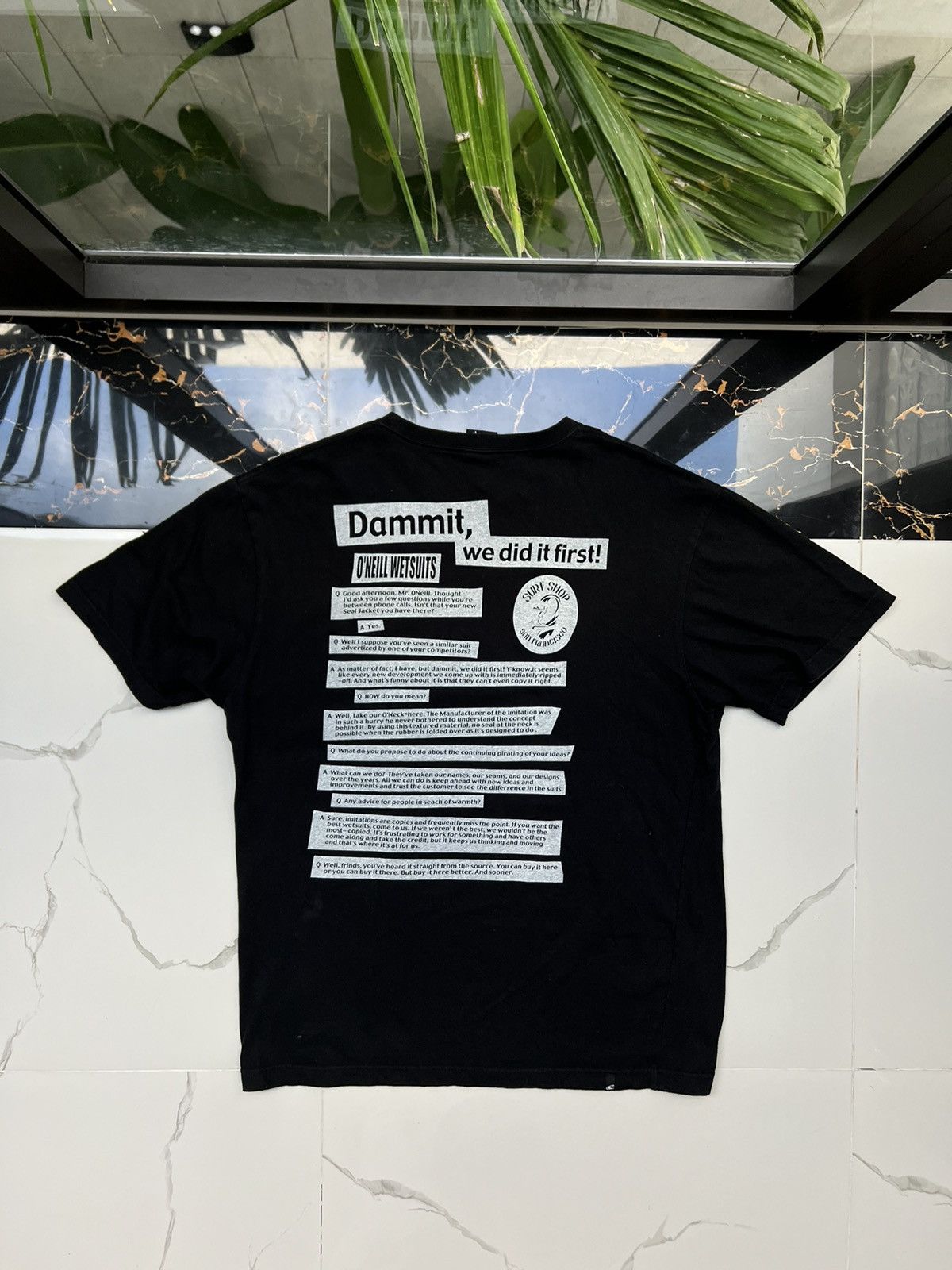 O'Neill × Vintage 90’s O’NEILL WET SUITS RETRO TEE BIG BACK LOGO Y2K Size US XL / EU 56 / 4 - 1 Thumbnail