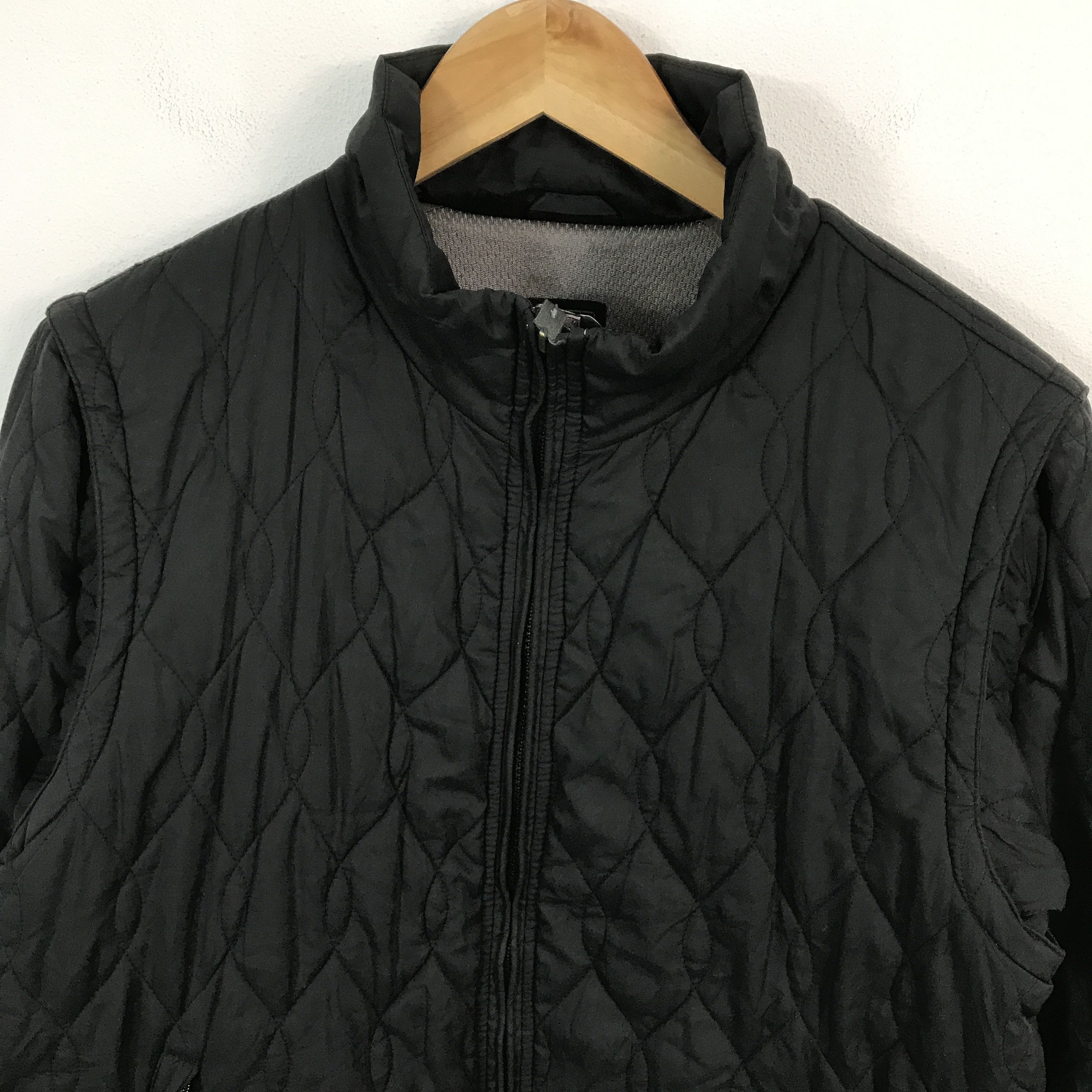 Nike × Nike ACG × Vintage Vintage Nike ACG Quilted Jacket Black Jacket Size US L / EU 52-54 / 3 - 3 Thumbnail