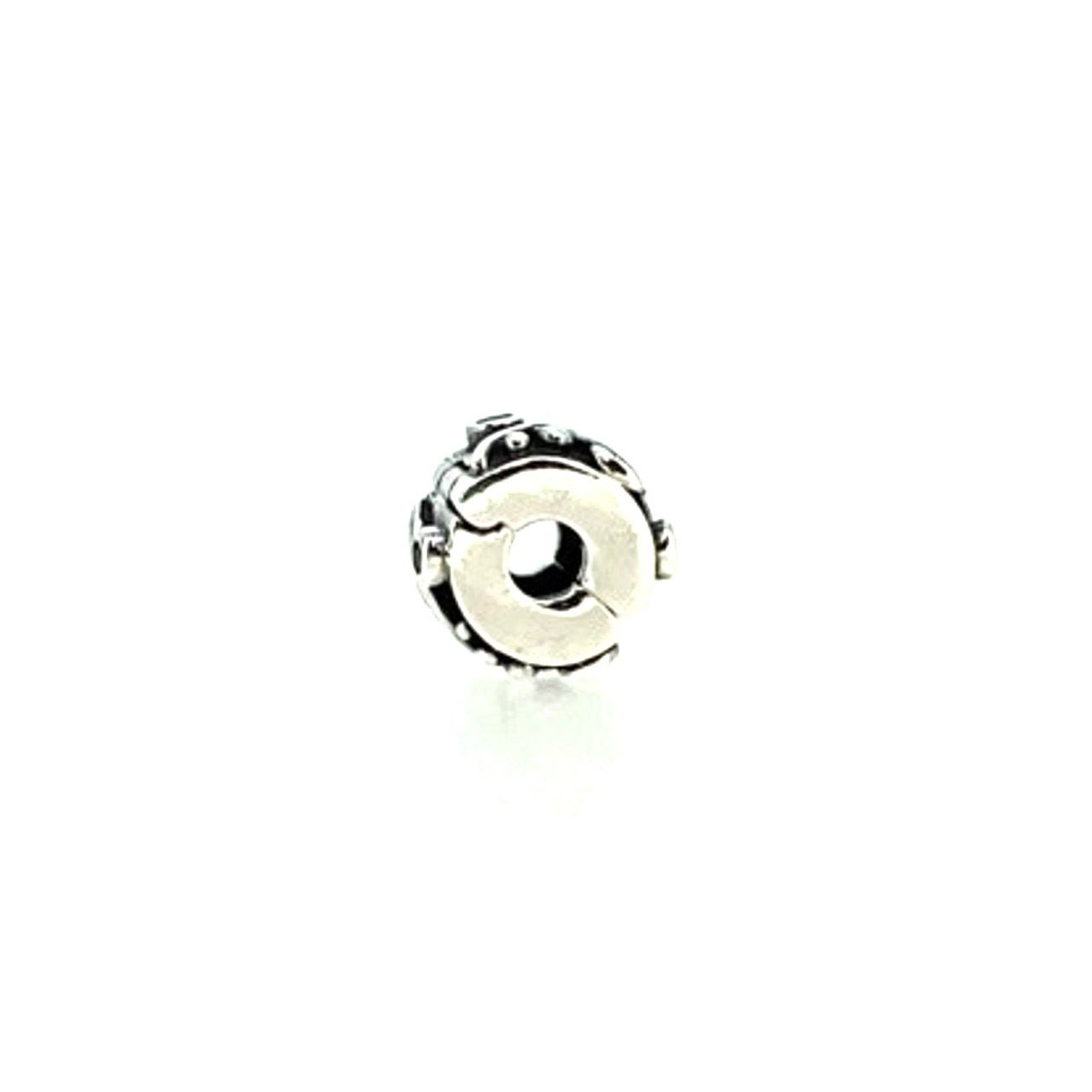 pandora Pandora Tendril Charm 925 Sterling Silver w/Cubic Zirconia Size ONE SIZE - 3 Thumbnail