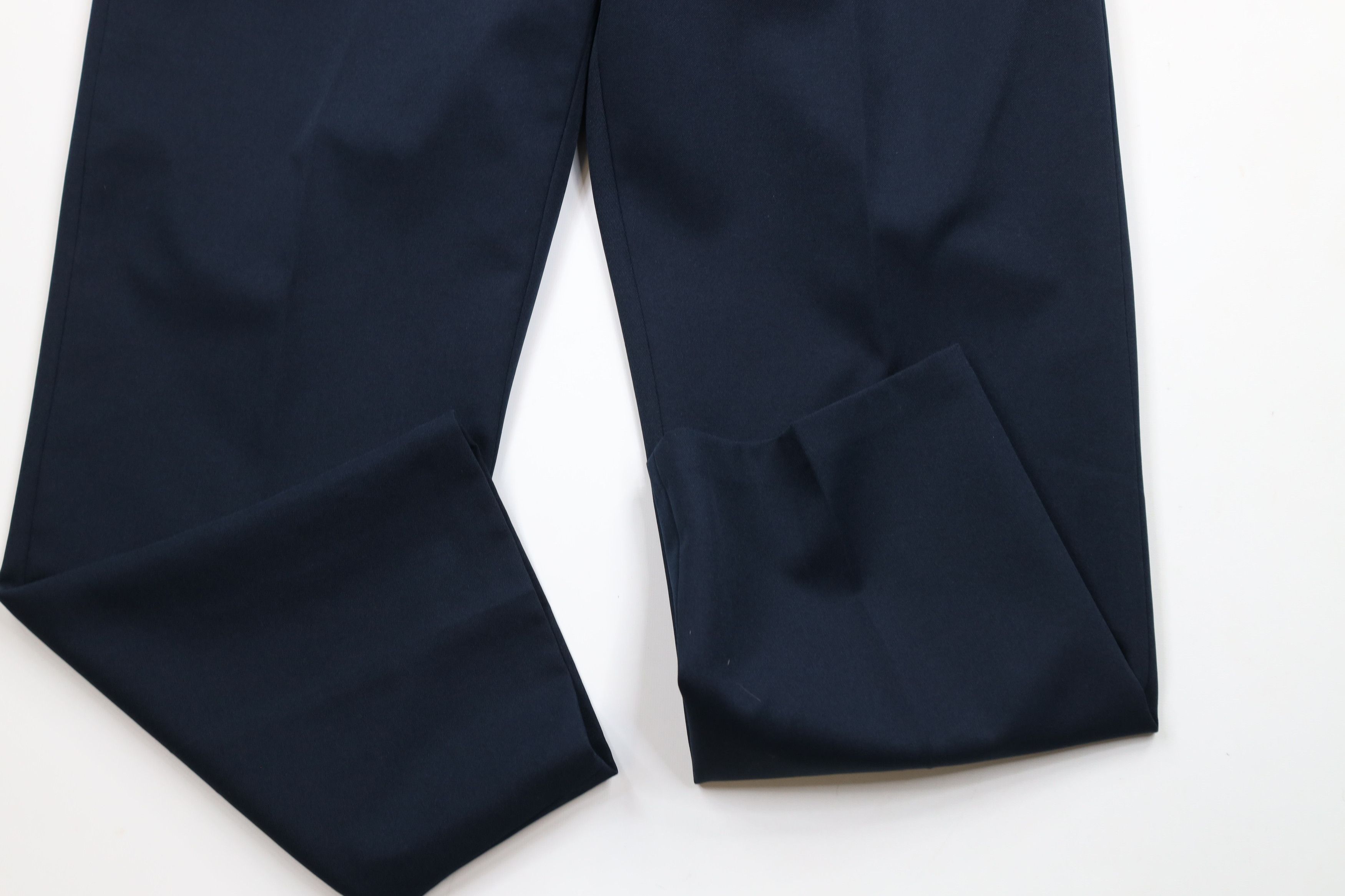 Levi's × Vintage Vintage 90s Levis Knit Wide Leg Chino Pants Navy Blue Size US 38 / EU 54 - 5 Thumbnail