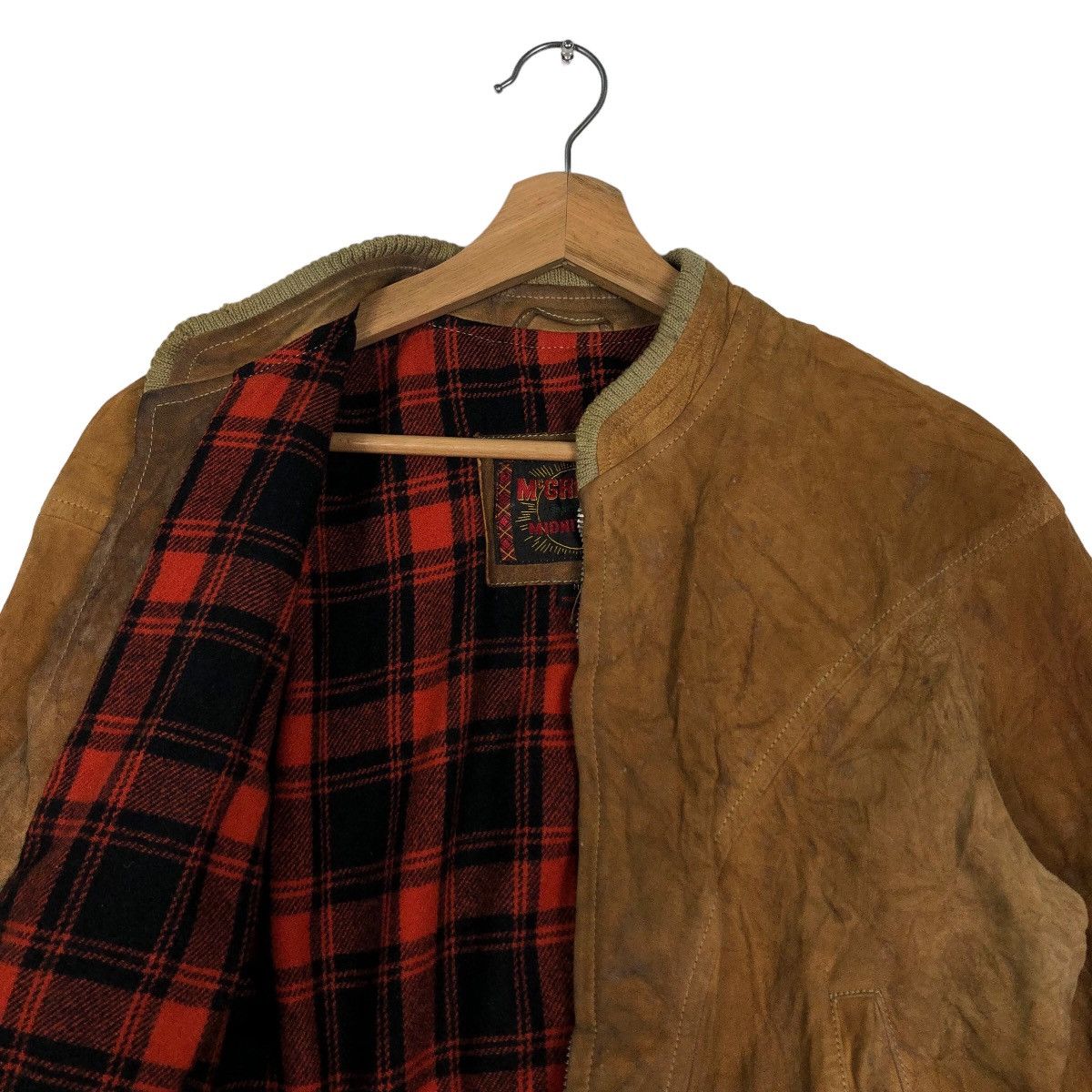Genuine Leather 🔥90’s Vintage Genuine Leather Jacket Bomber Mc Gregor Japan Size US M / EU 48-50 / 2 - 9 Thumbnail