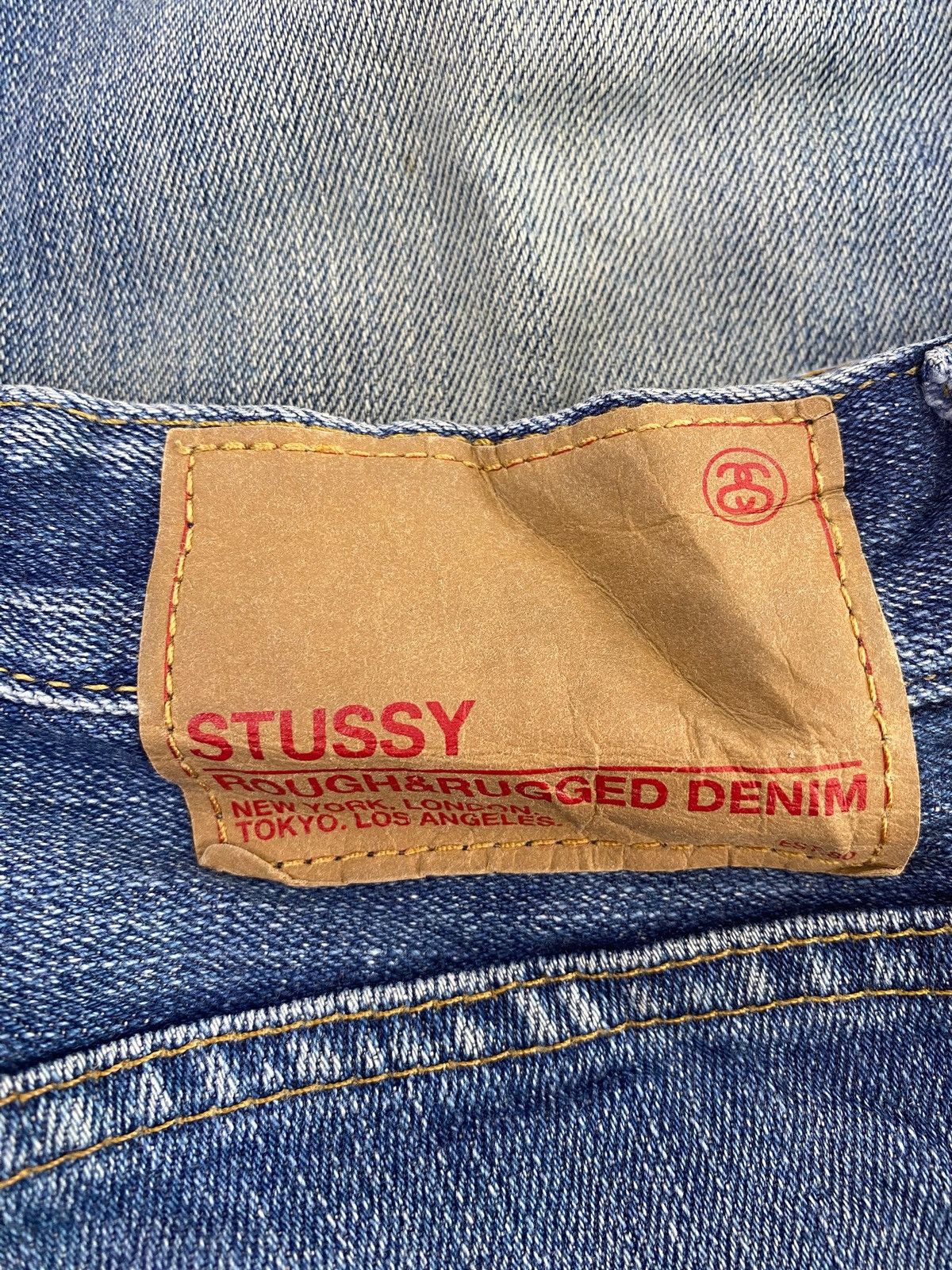 Stussy Stussy Brand Faded Blue Wash Style Fitted Jeans Size US 32 / EU 48 - 10 Thumbnail