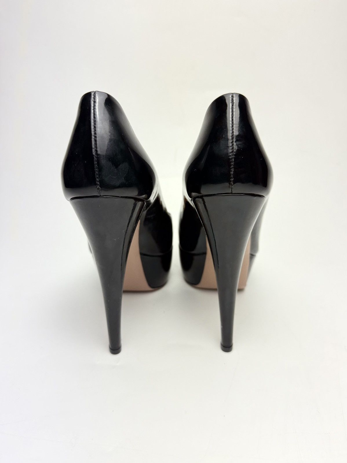 Prada PRADA Black Patent Leather Pumps (with Original Box) Size US 8.5 / IT 38.5 - 8 Thumbnail