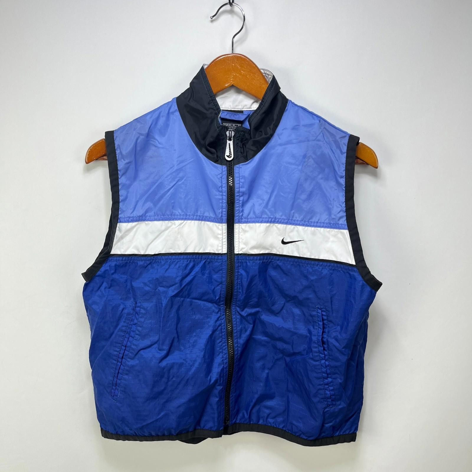 Vintage 90s Nike Full Zip Vest Windbreaker Womens Medium
