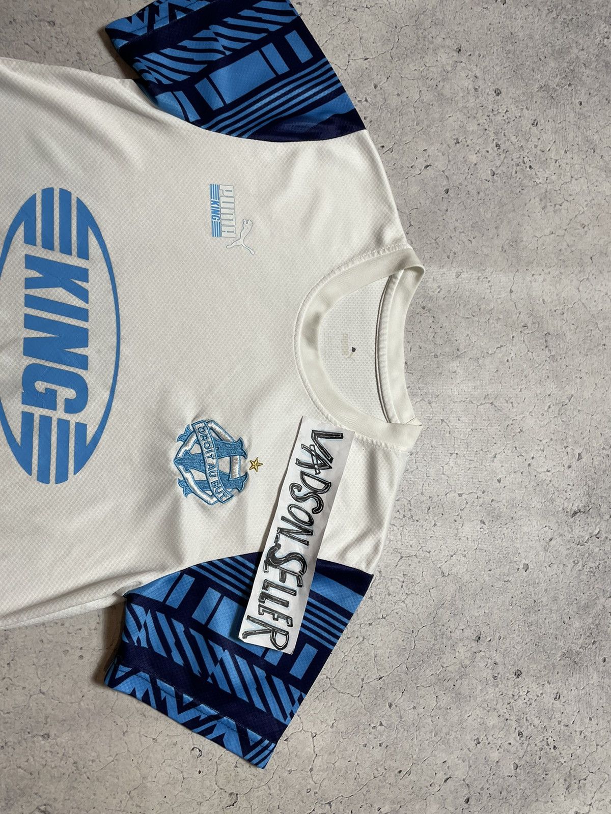 Puma × Vintage Vintage Puma Marseille Olympique King Y2K Soccer Jersey Size US M / EU 48-50 / 2 - 5 Thumbnail