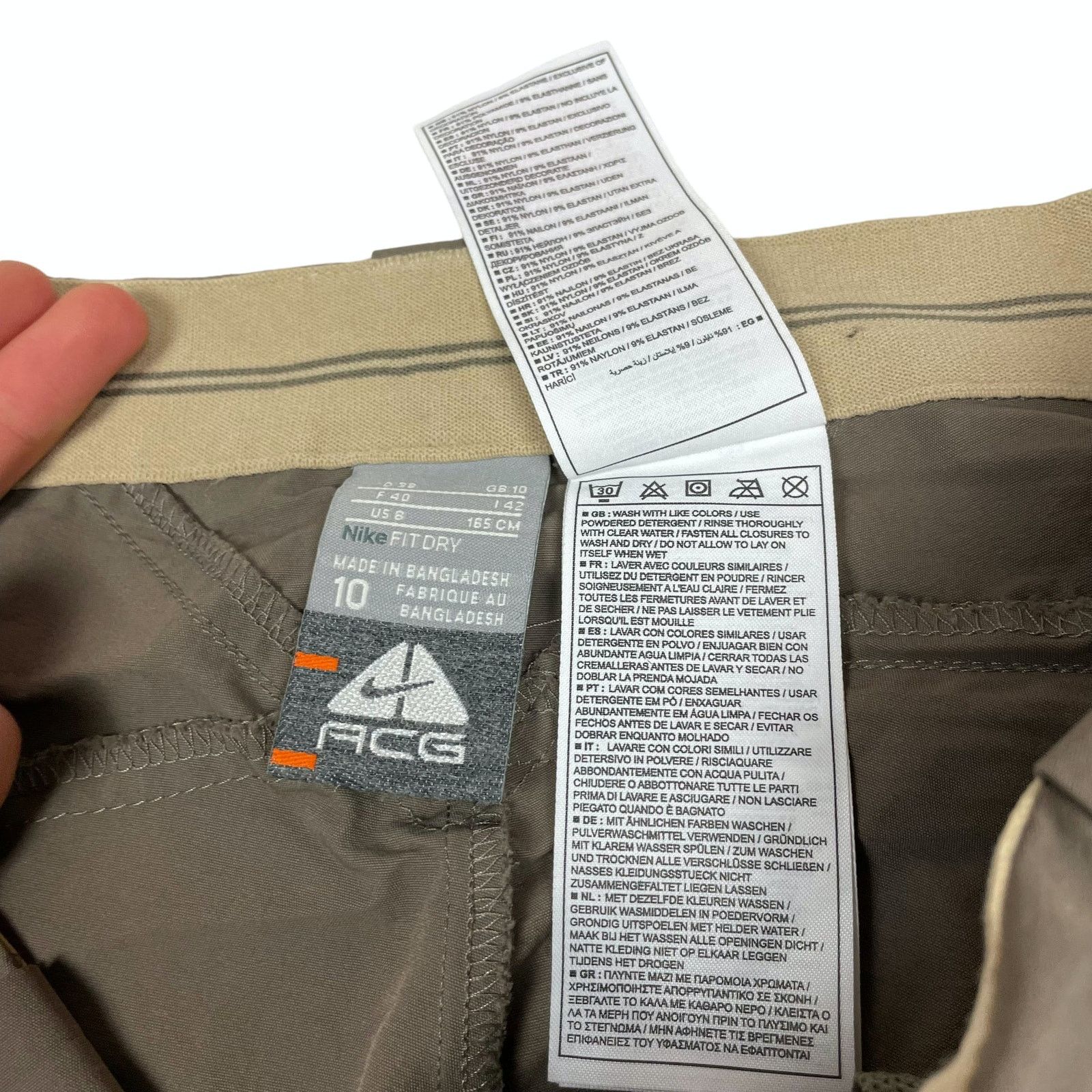 Nike × Nike ACG Nike ACG Dri Fit Women's Brown Ankle Zip Convertible Pants 8 Size 30" / US 8 / IT 44 - 15 Thumbnail