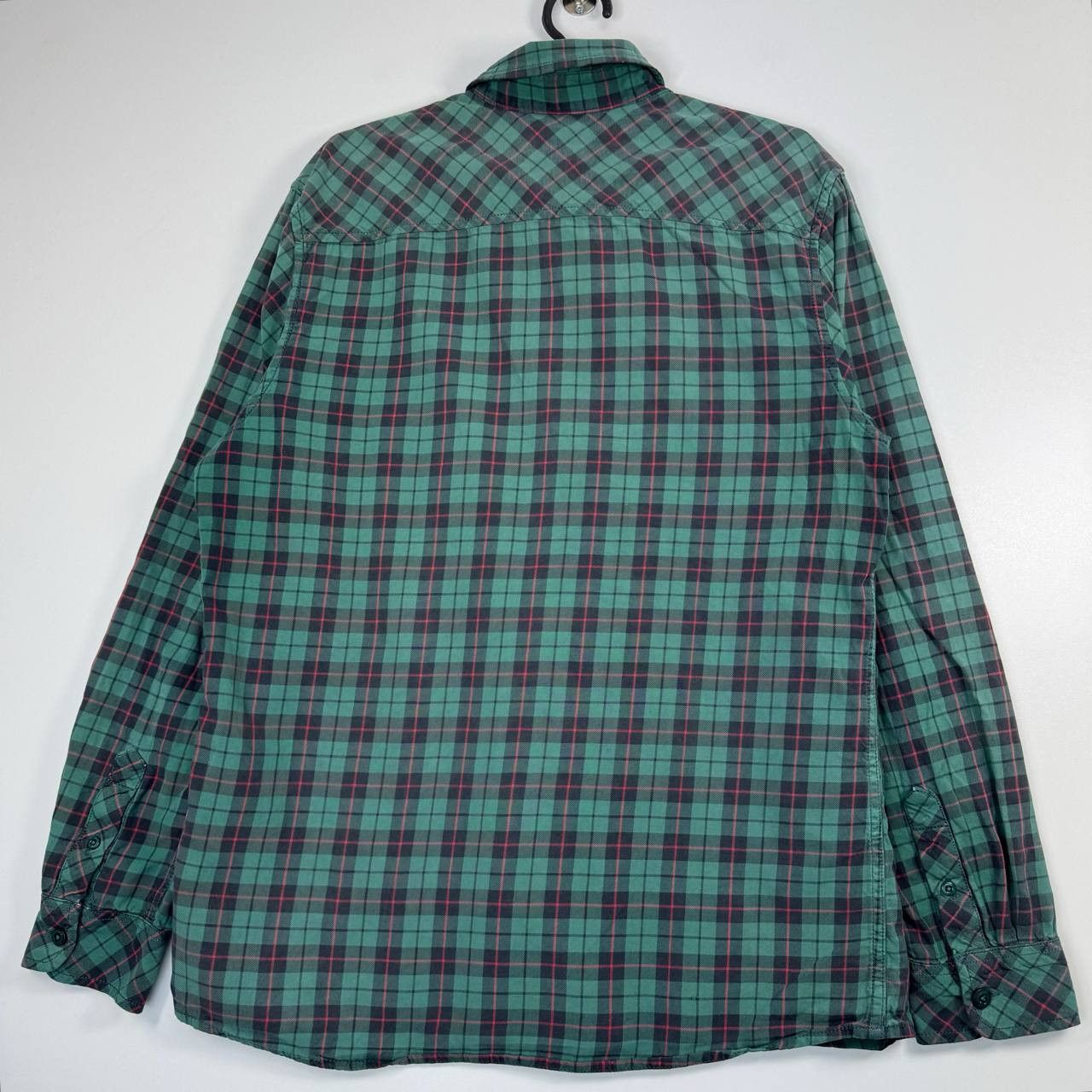 Adidas Adidas Originals Check Shirt Green Plaid Button Up Size L Size US L / EU 52-54 / 3 - 10 Thumbnail