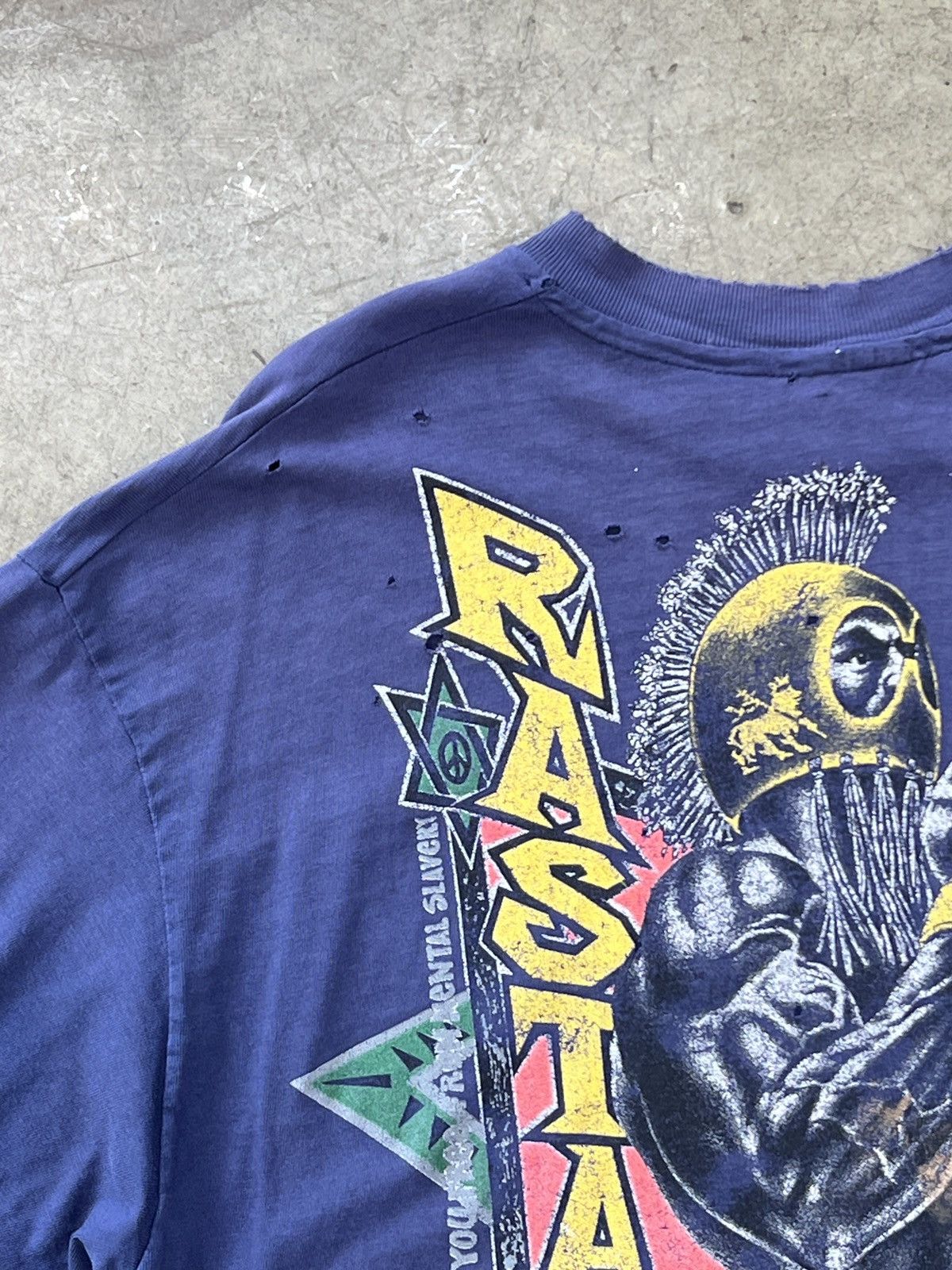 Vintage Vintage Hawaiian Strength Rasta Tee Distressed Large Size US L / EU 52-54 / 3 - 10 Thumbnail