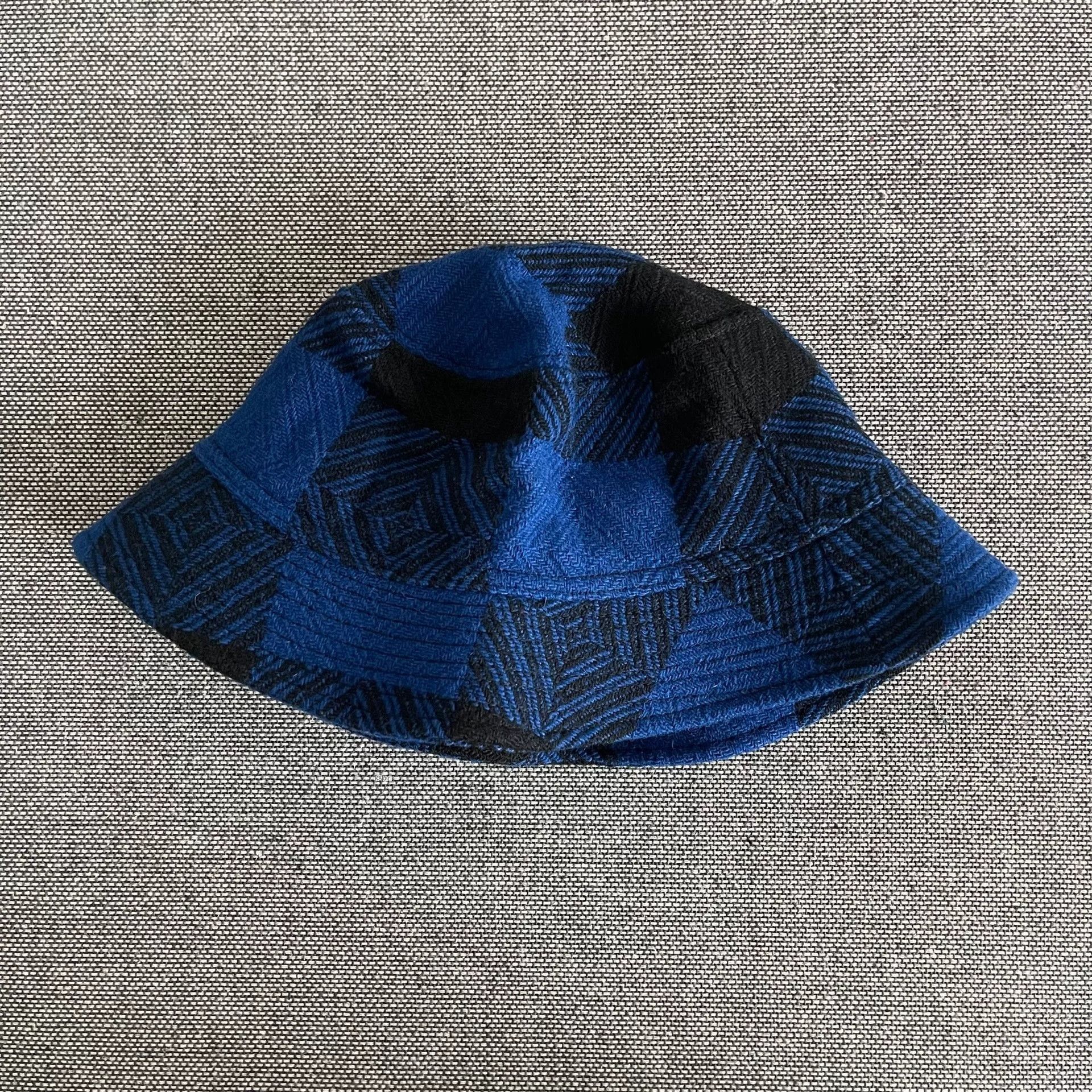 Tenderloin Tenderloin Blue Plaid Wool Bucket Hat Size ONE SIZE - 1 Thumbnail