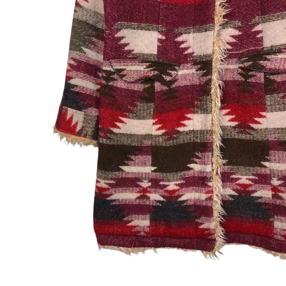 Japanese Brand 📌Vtg Long Jacket Wool Pret Pul Mermaid Navajo Native Design Size US M / EU 48-50 / 2 - 5 Thumbnail