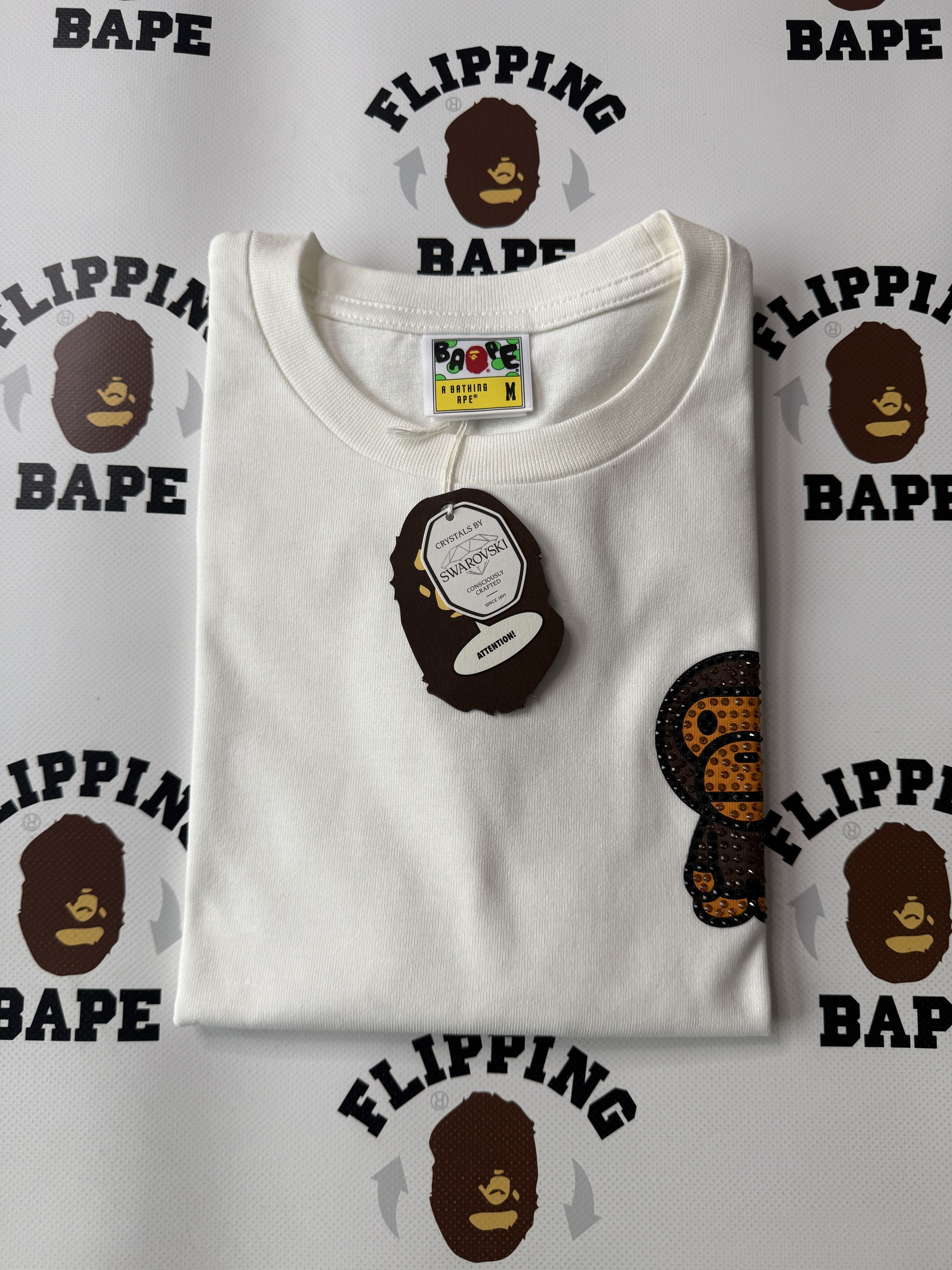 Bape × Swarovski BAPE X SWAROVSKI BABY MILO TEE Size US M / EU 48-50 / 2 - 8 Thumbnail