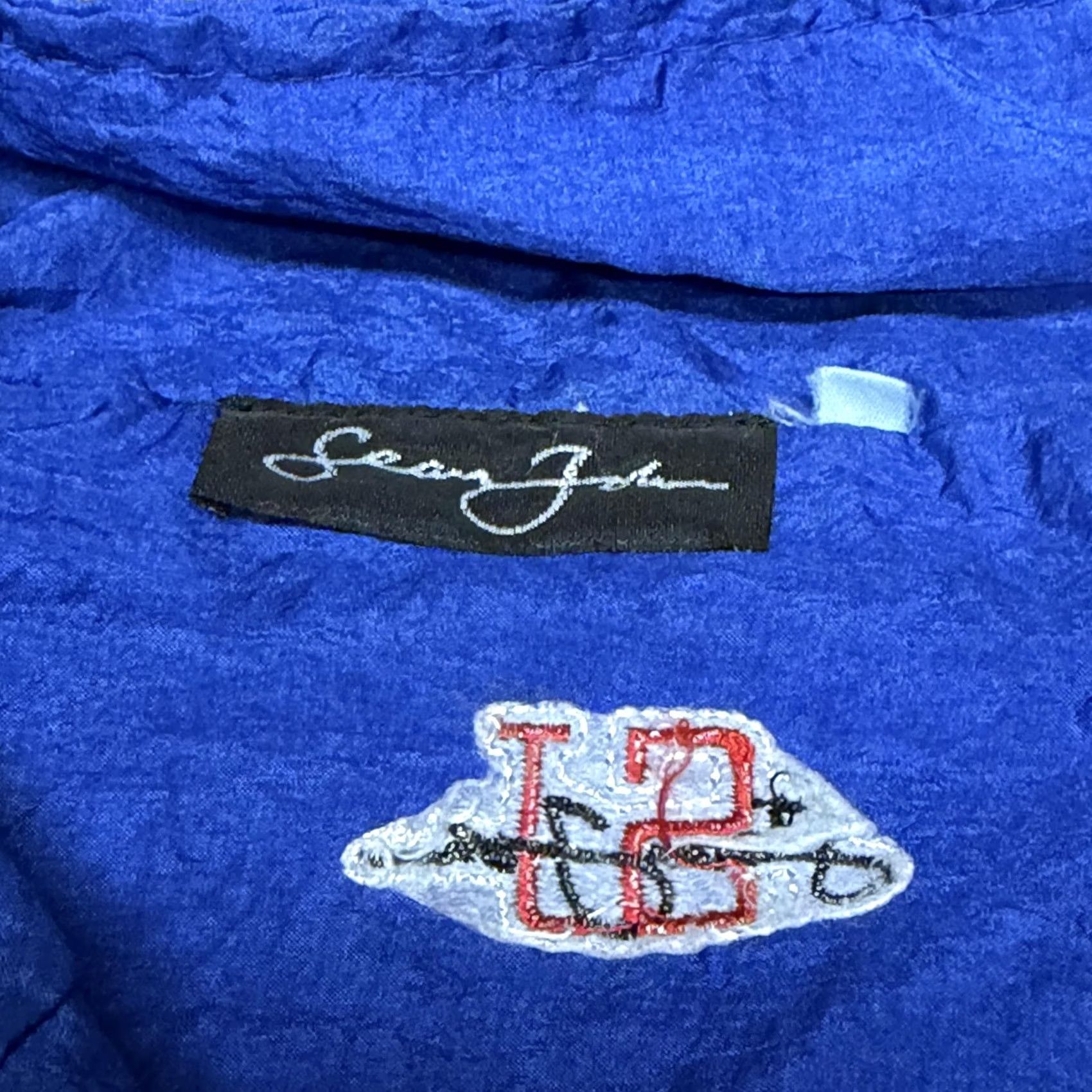 Sean John Sean John Jacket Mens XL Blue Nylon Windbreaker Full Zip Striped SJ Logo וד Size US XL / EU 56 / 4 - 6 Thumbnail