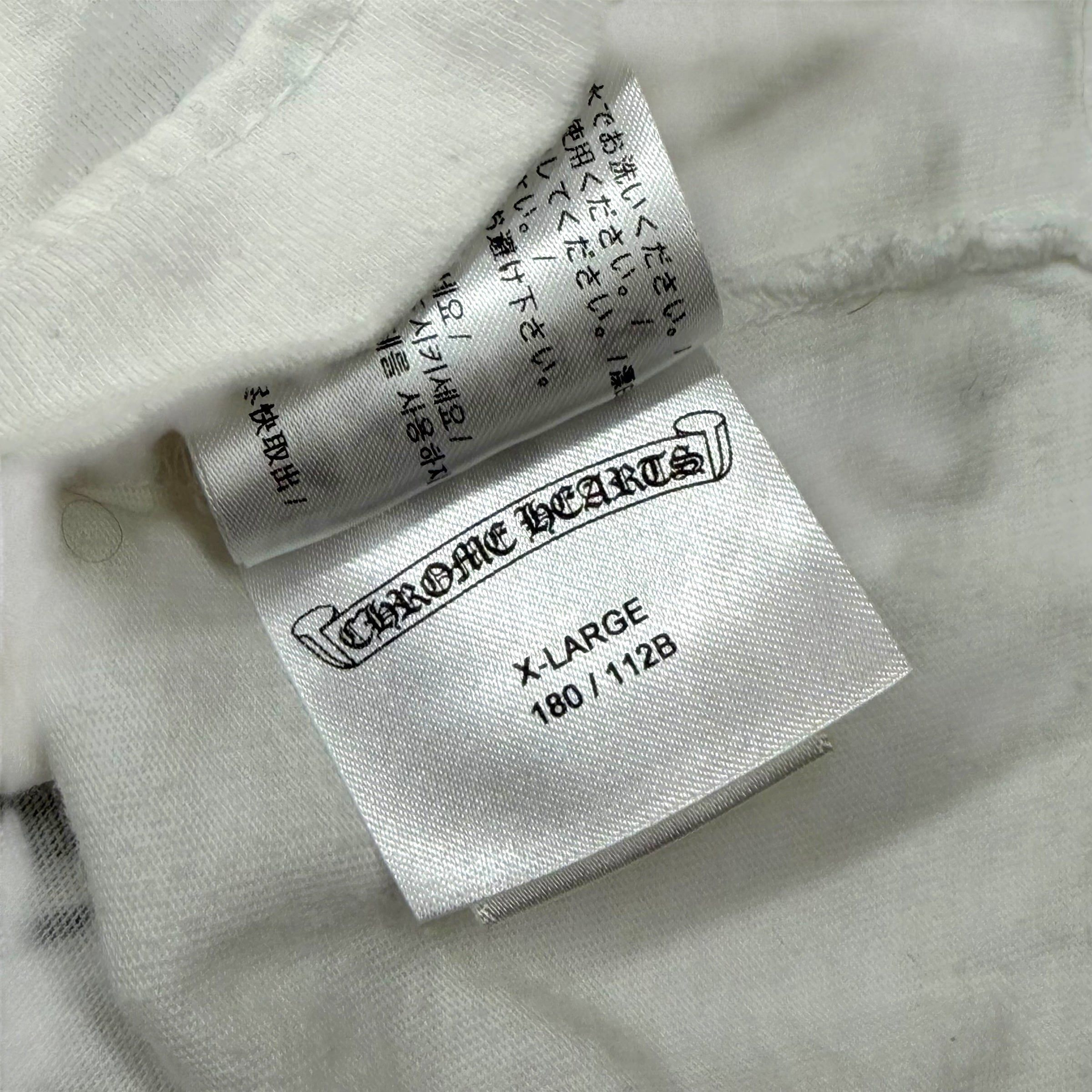 Chrome Hearts Chrome Hearts Los Angeles Horseshoe White Tee XL Size US XL / EU 56 / 4 - 6 Thumbnail