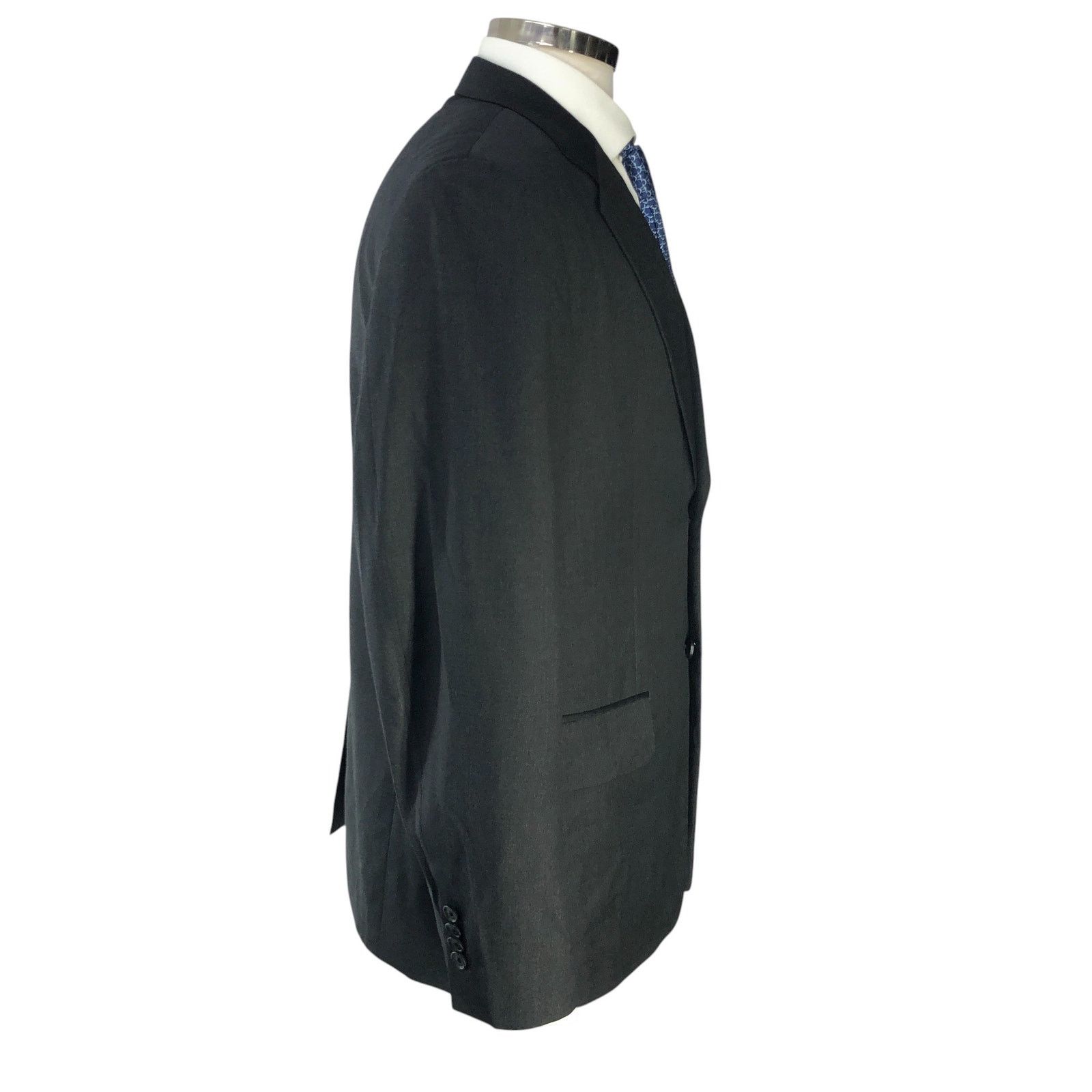 Nordstrom John W Nordstrom Size 42S Sport Coat 2 Button Charcoal Gray Size 42S - 11 Thumbnail