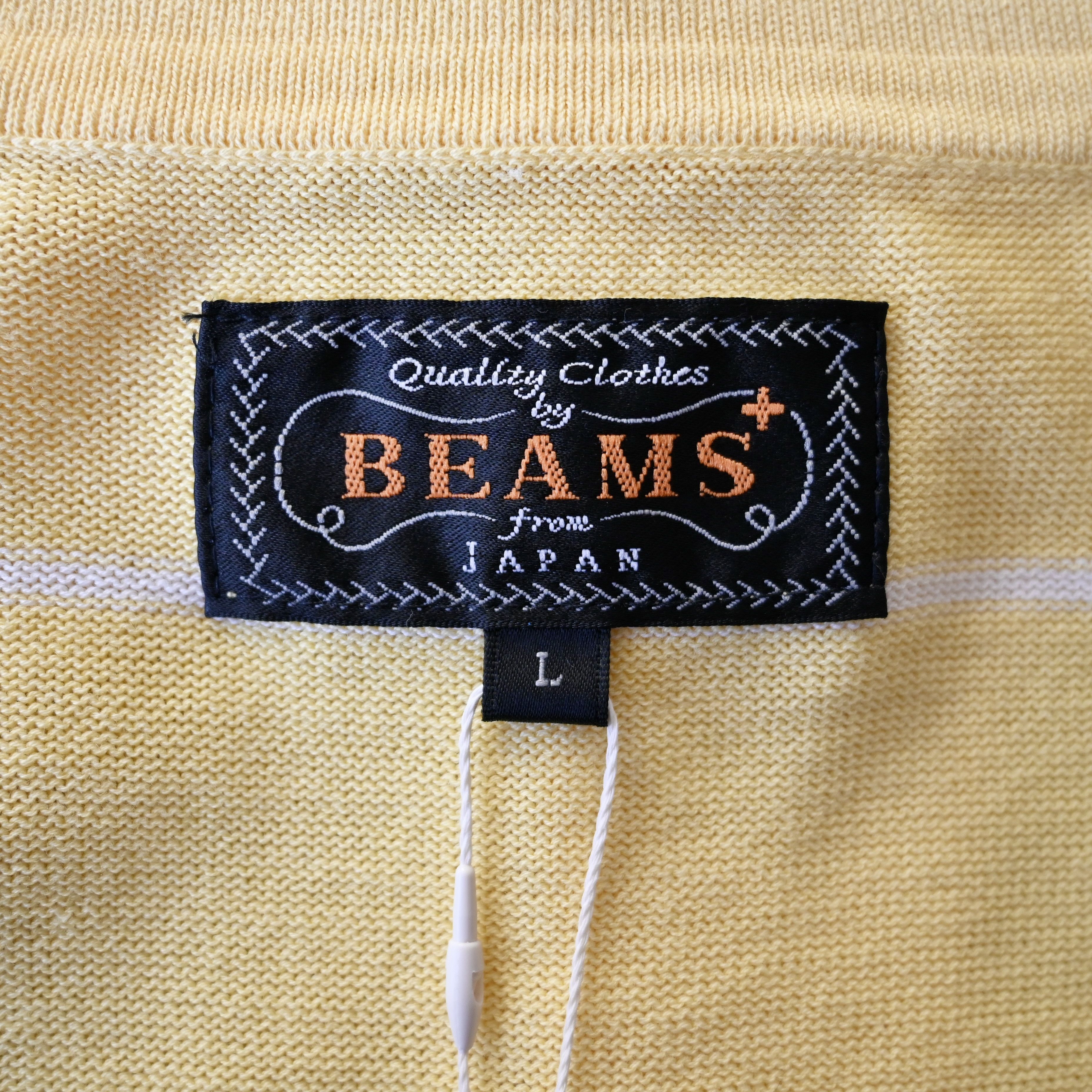 Beams Plus UNUSED, BEAMS Plus striped cotton knit polo Size US L / EU 52-54 / 3 - 10 Thumbnail