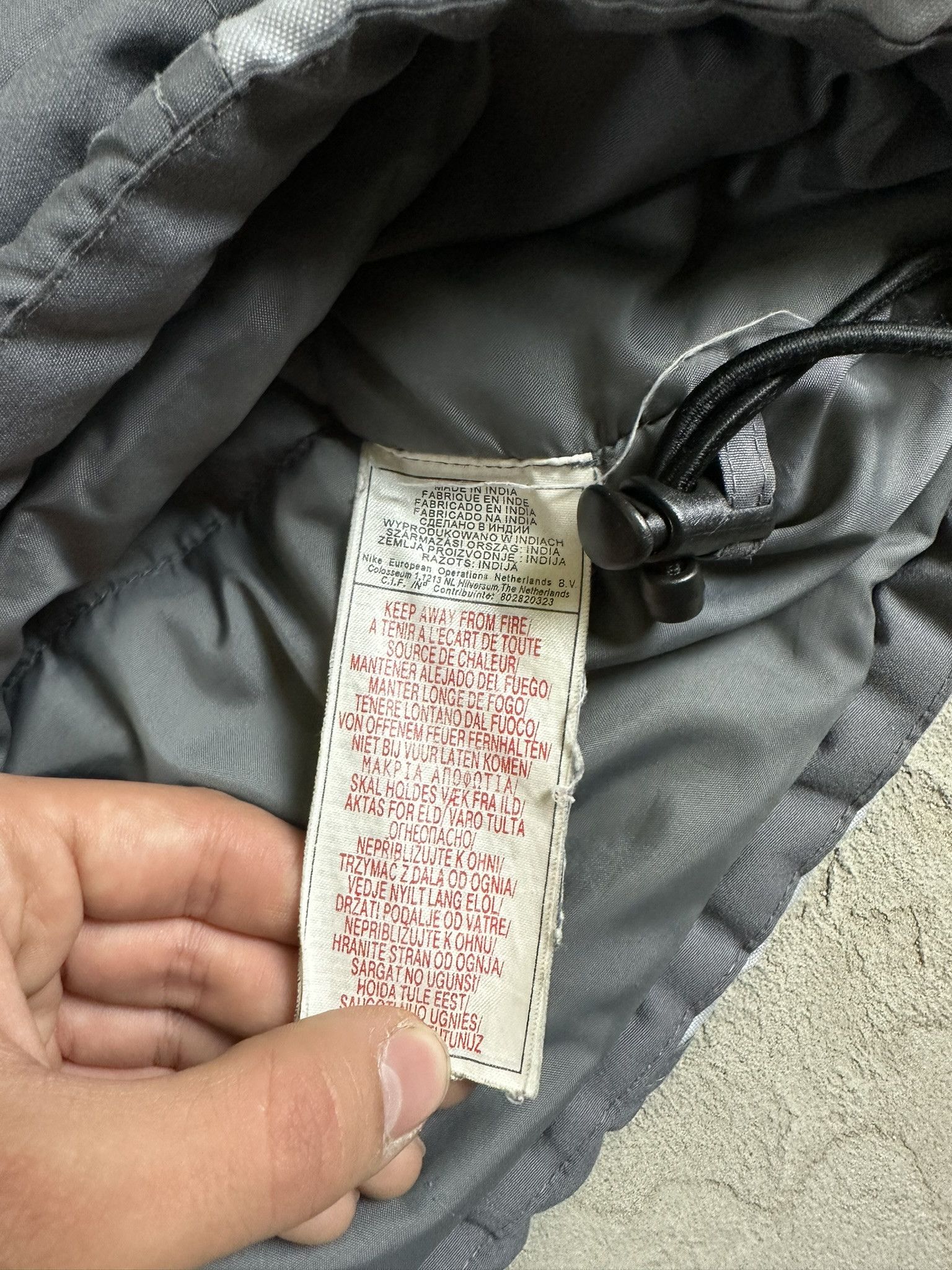 Nike × Vintage Vintage Y2k Nike Big Swoosh Logo Nylon Tracksuit Jacket Size US XL / EU 56 / 4 - 18 Thumbnail